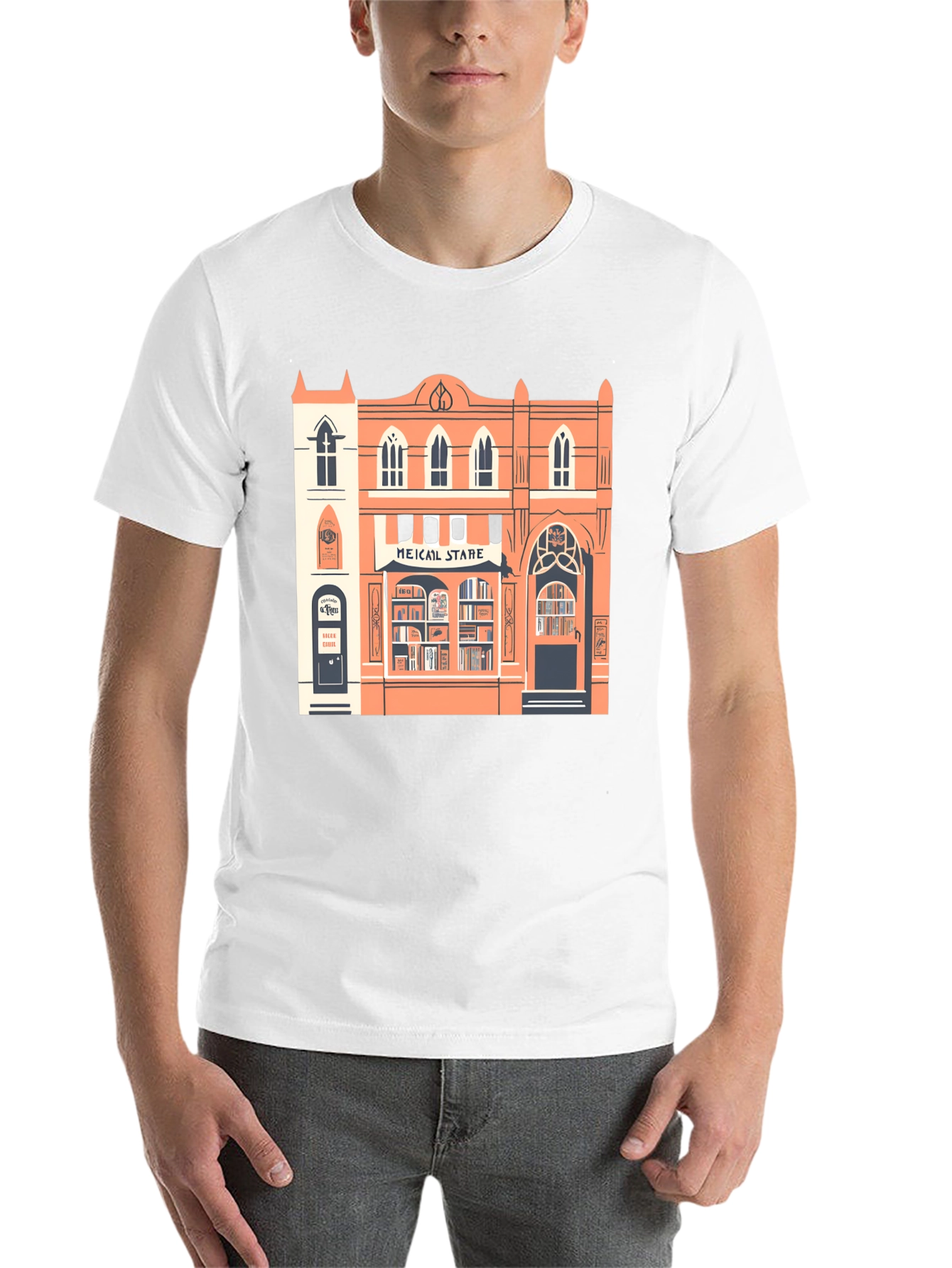 Black Bookstore Graphic Tee - Stylish Unisex T-Shirt view 14