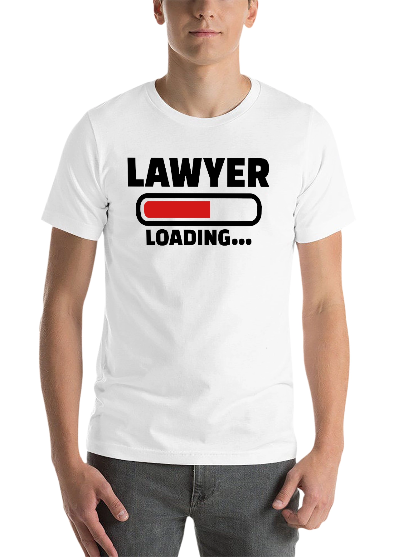 Black Lawyer Loading Funny T-Shirt view 14