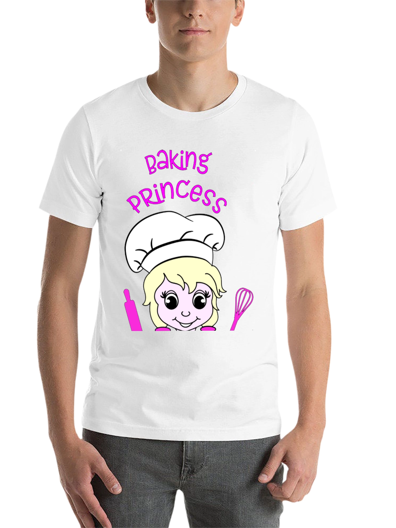 Black Baking Princess T-Shirt - Chef Cartoon Tee view 14