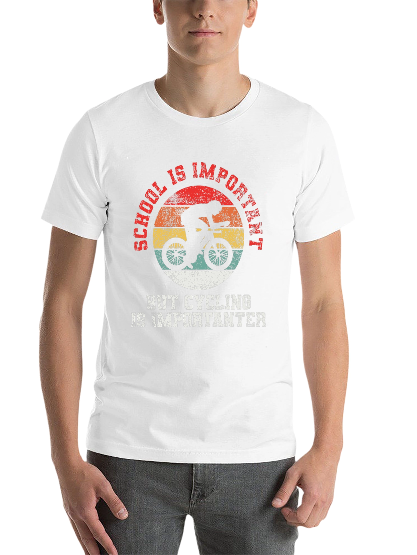 Black Cycling is Importanter T-Shirt view 14