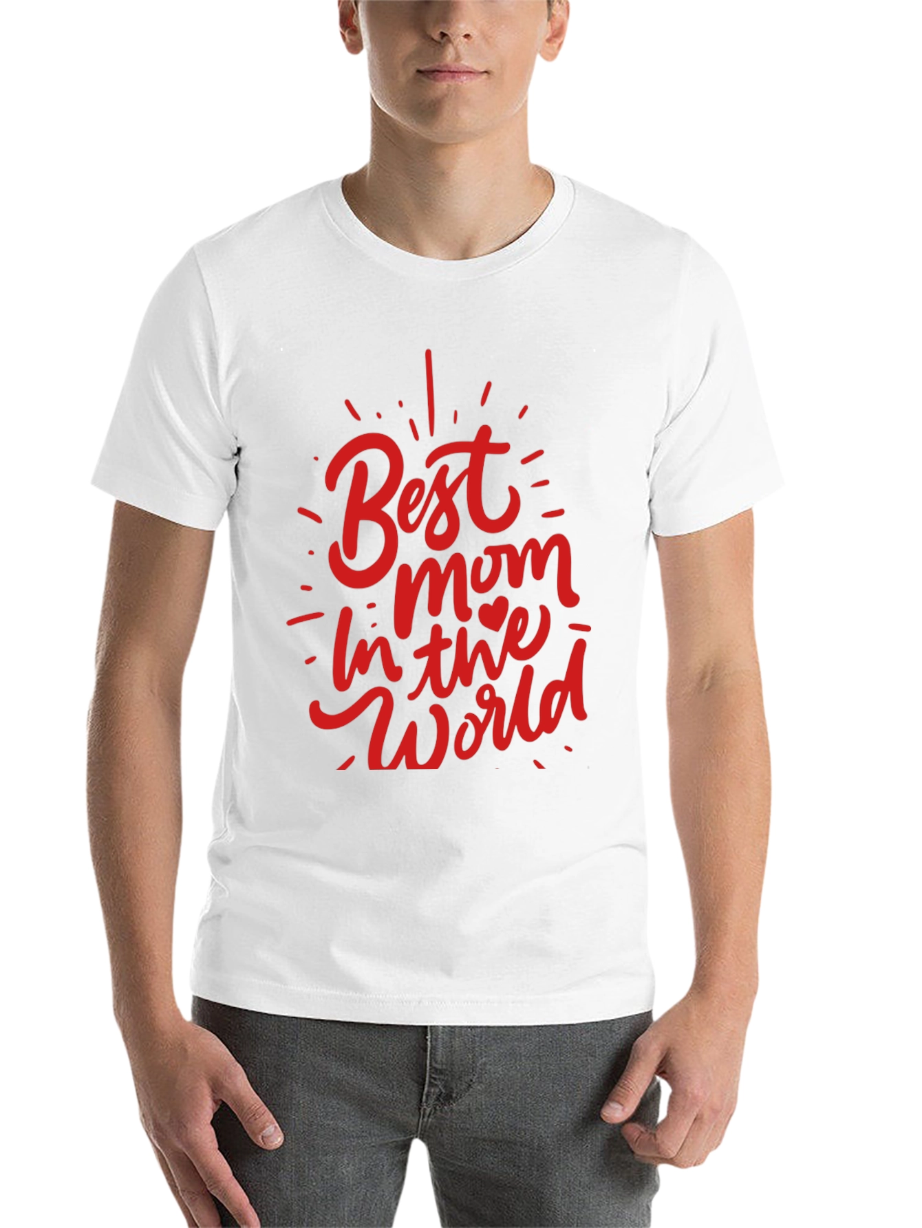 Black Best Mom in the World Graphic Tee view 14