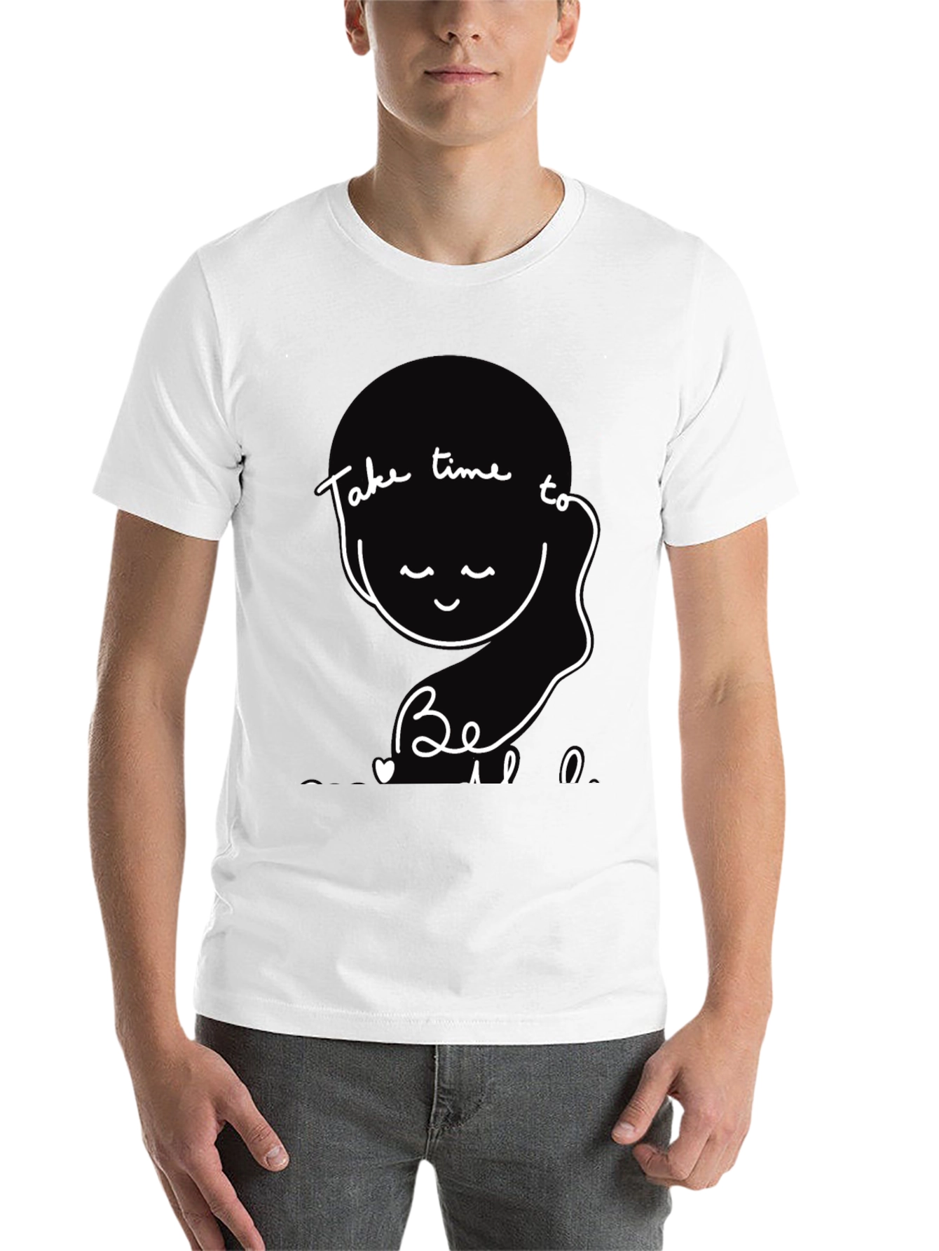 Black Take Time to Be Tee - Relaxed Fit Graphic T-Shirt view 14