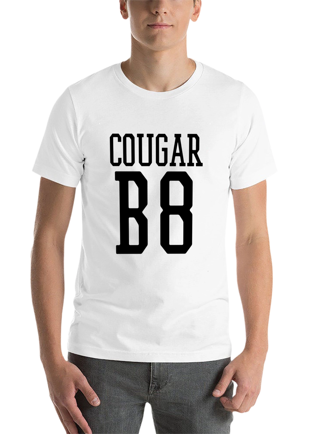 Black Cougar 88 Graphic T-Shirt - Mens Black Tee view 14