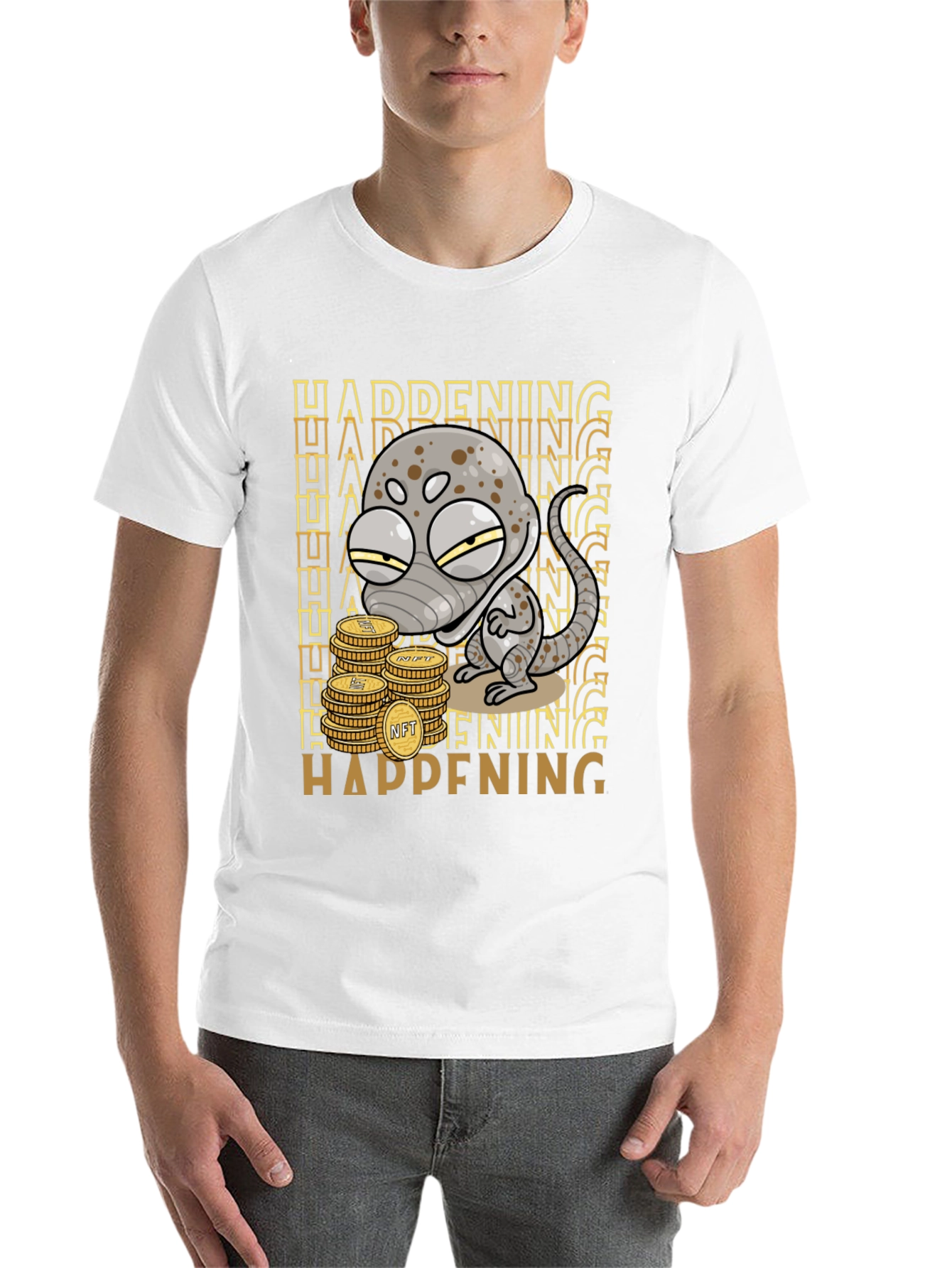 HAPPENING NFT Coin Lizard T-Shirt - 14