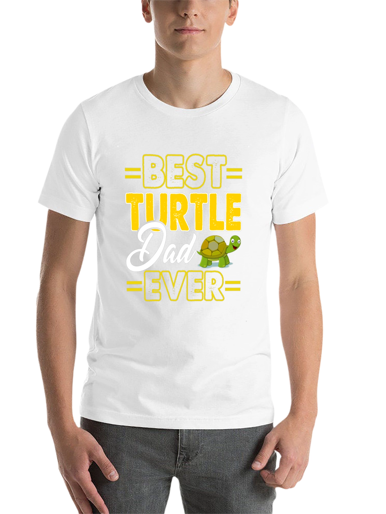 Black Best Turtle Dad Ever Graphic Tee view 14
