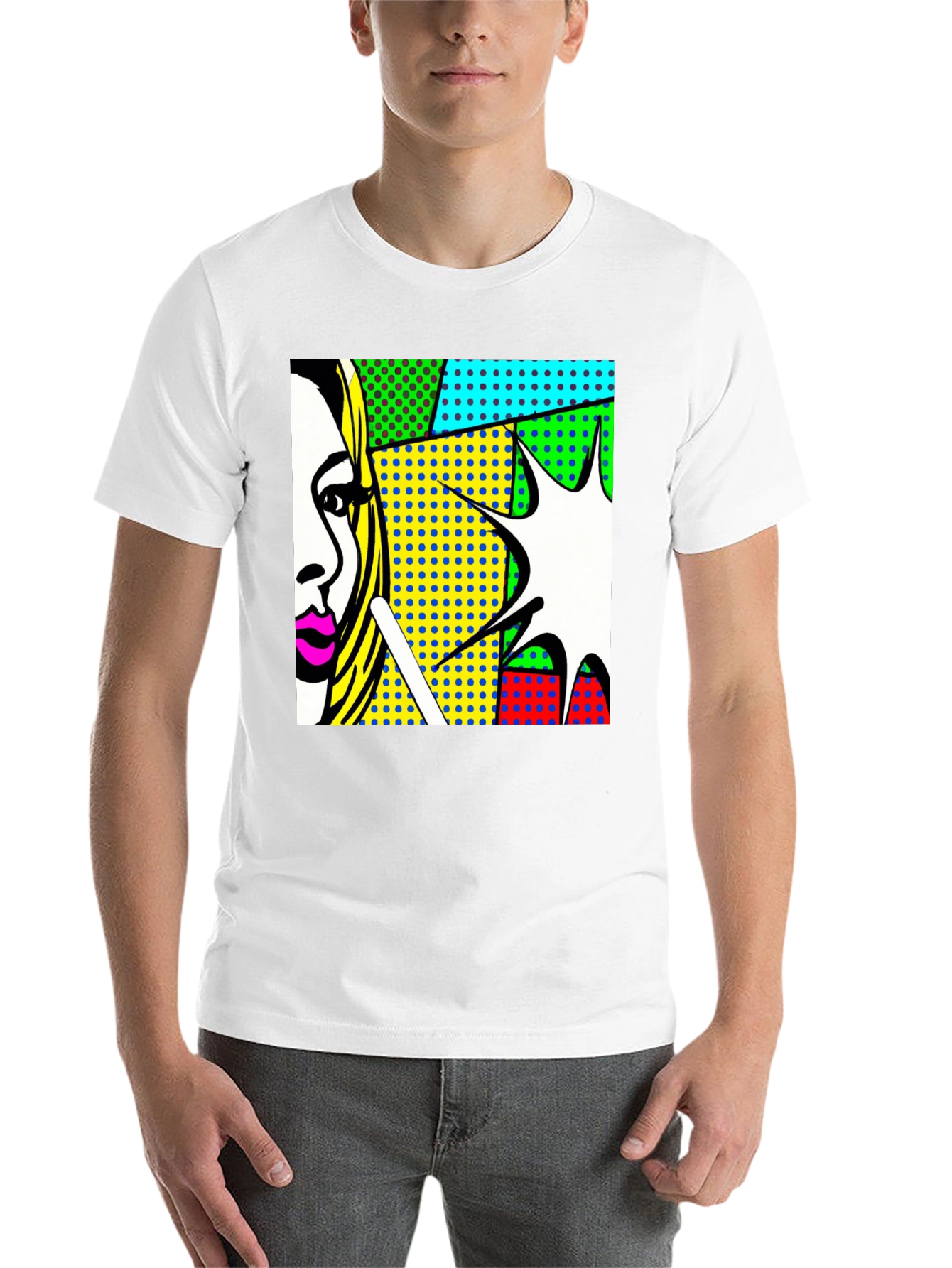 Black Pop Art Graphic Tee view 14
