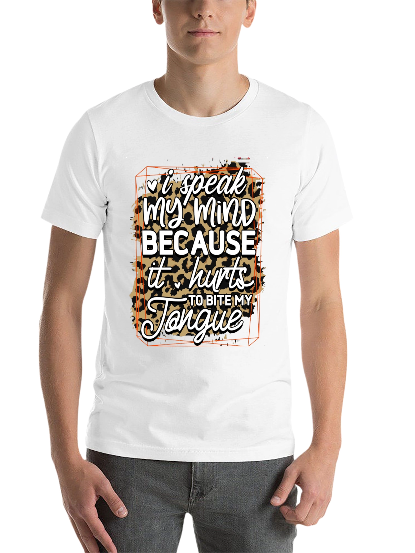 Black Mind Speak Graphic Tee - Bold Statement Shirt view 14