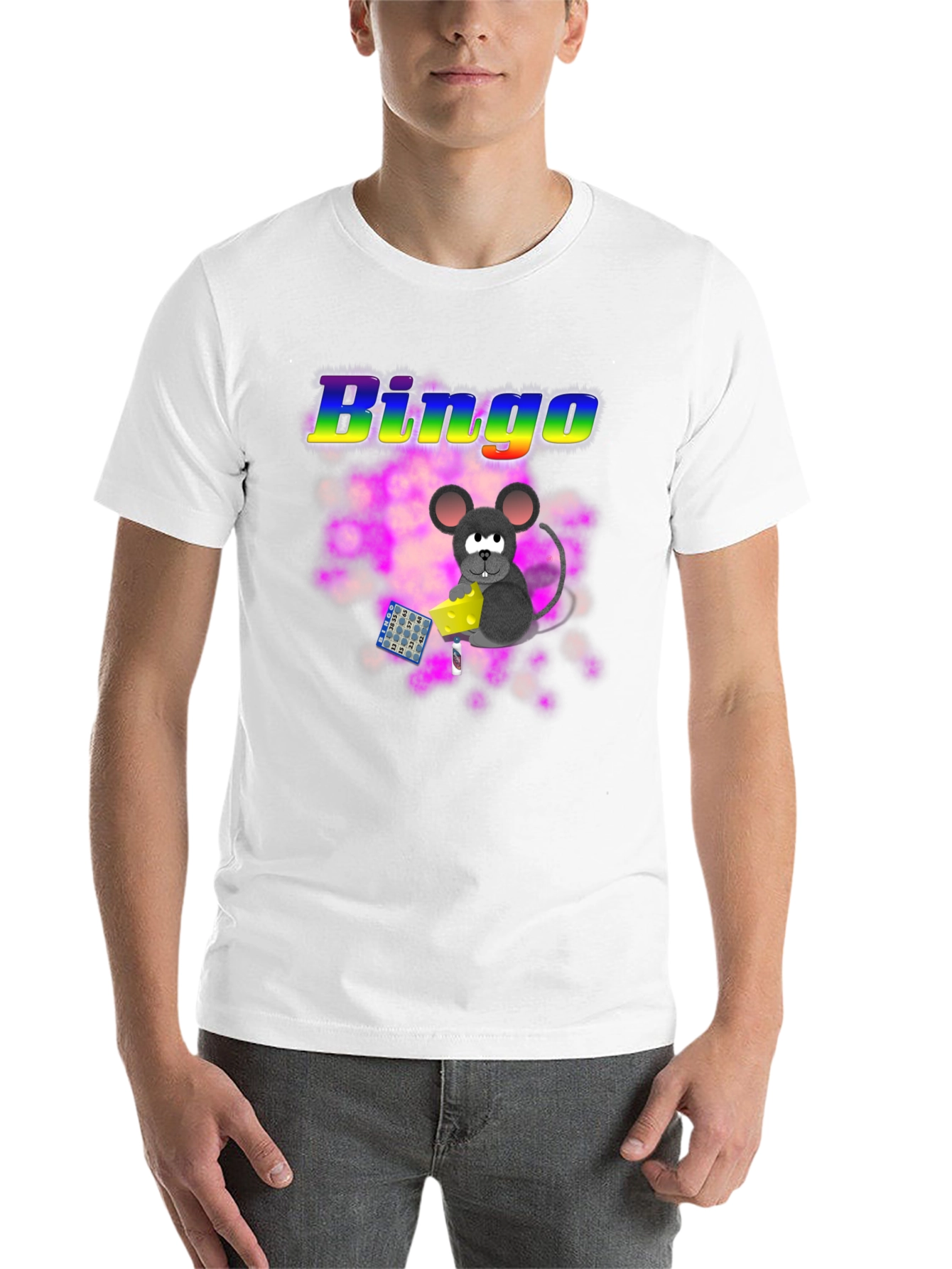 Black Bingo Mouse Graphic Tee view 14