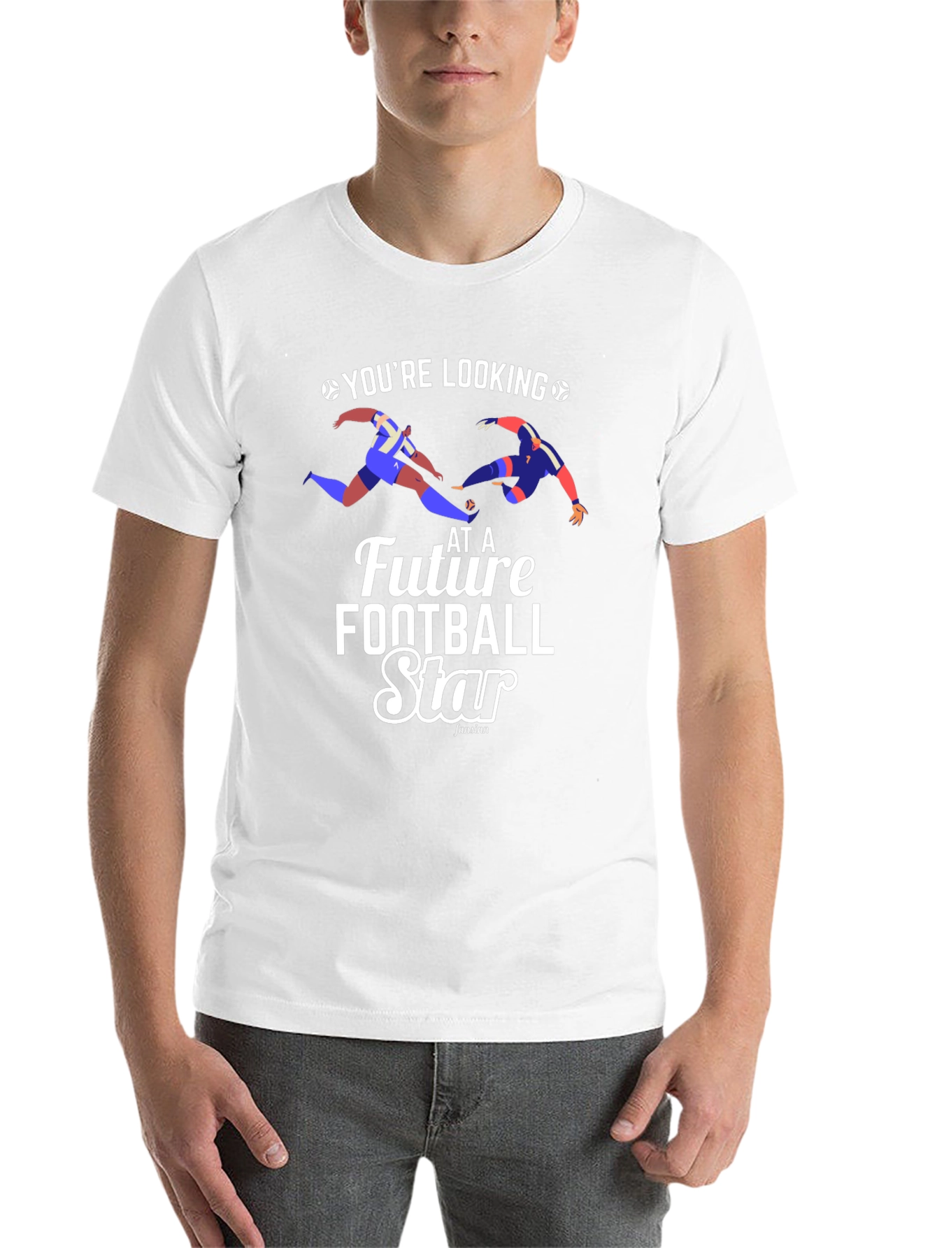 Black Future Football Star Black T-Shirt view 14