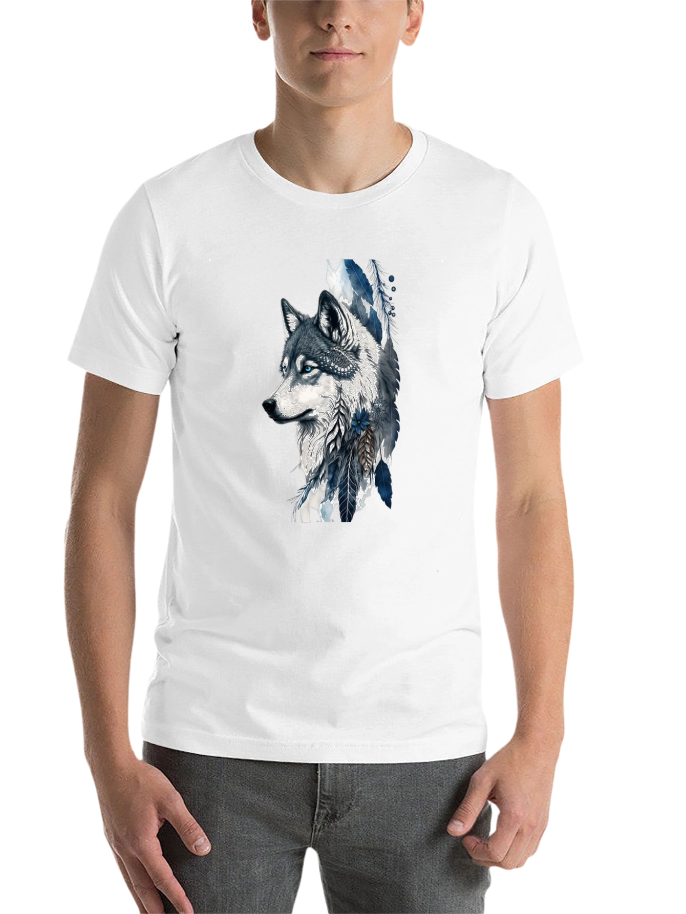 Black Wolf Graphic Print Tee - Stylish & Unique Design view 14