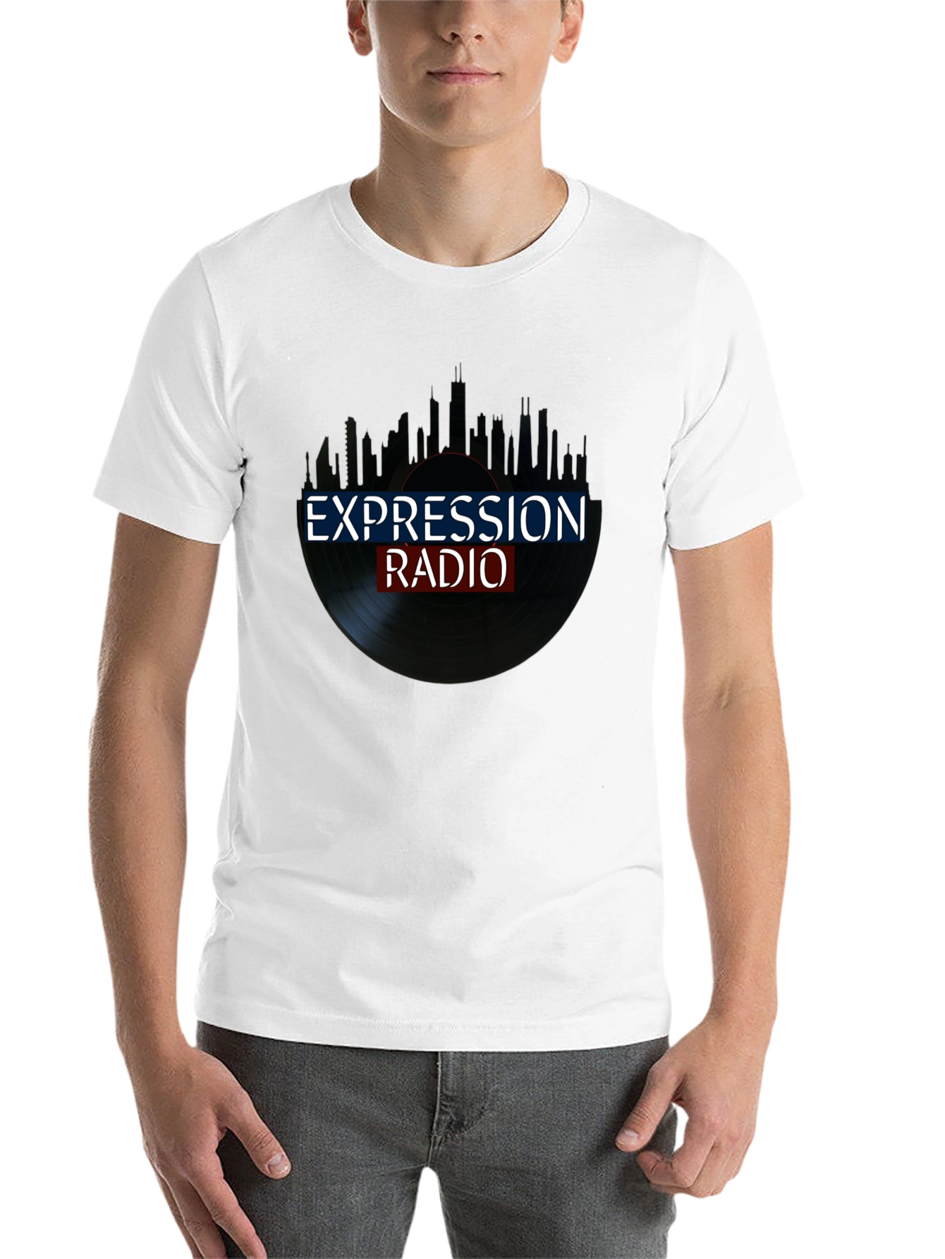 Black Expression Radio Black T-Shirt view 14