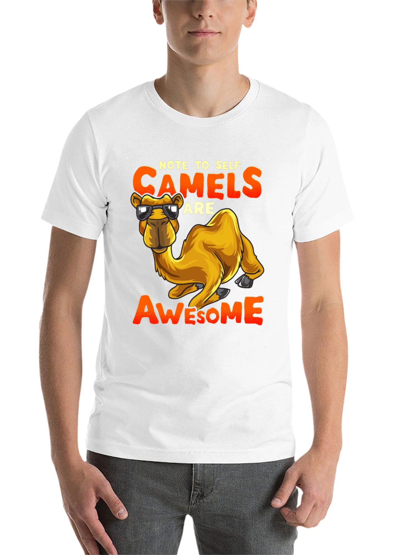 Black Note to Self Camels are Awesome T-Shirt view 14