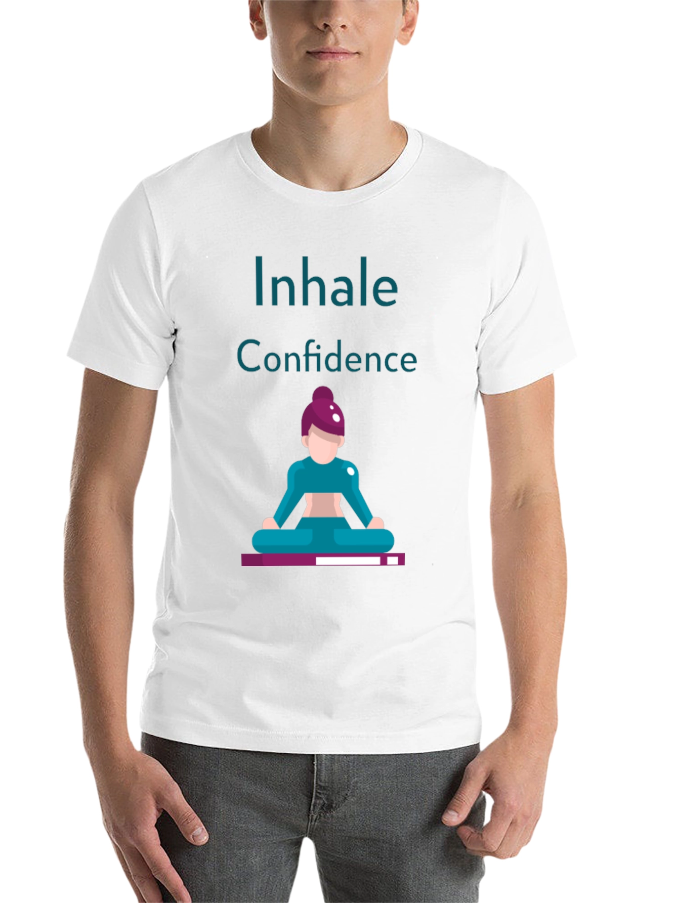 Black Inhale Confidence Graphic Tee - Black view 14