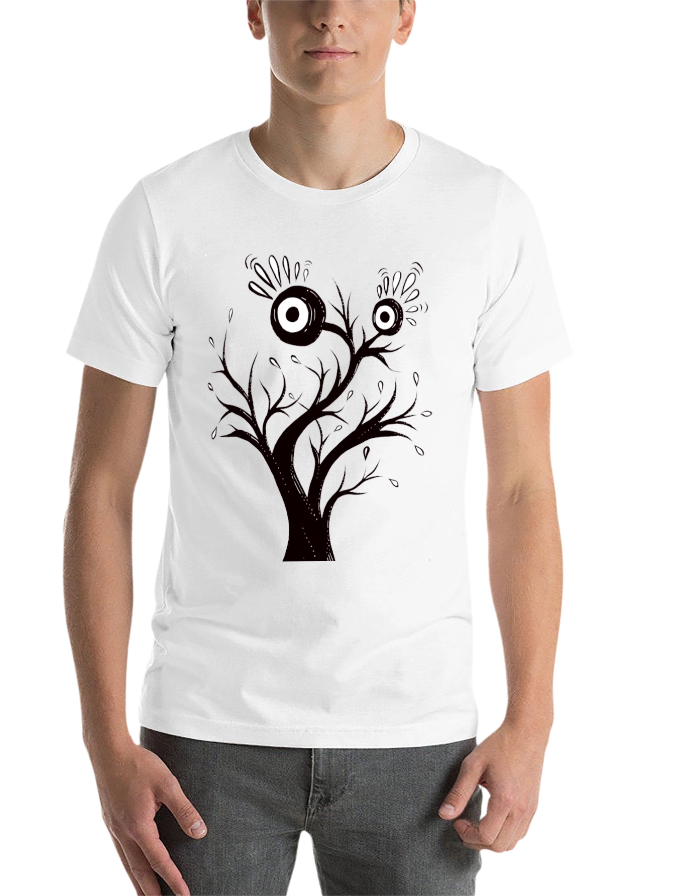 Black Eye Tree Graphic Tee - Men's Black T-Shirt view 14