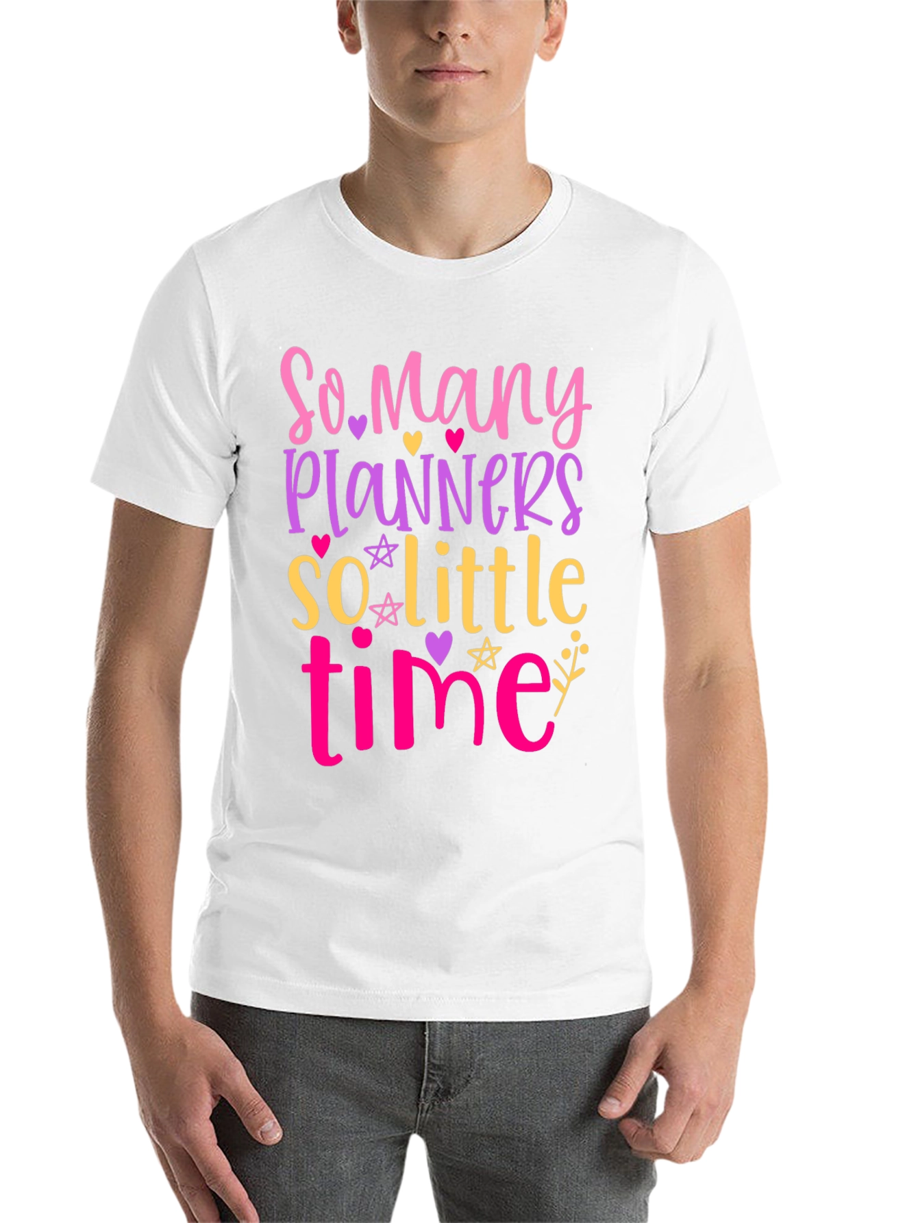 Black So Many Planners, So Little Time - Graphic Tee view 14