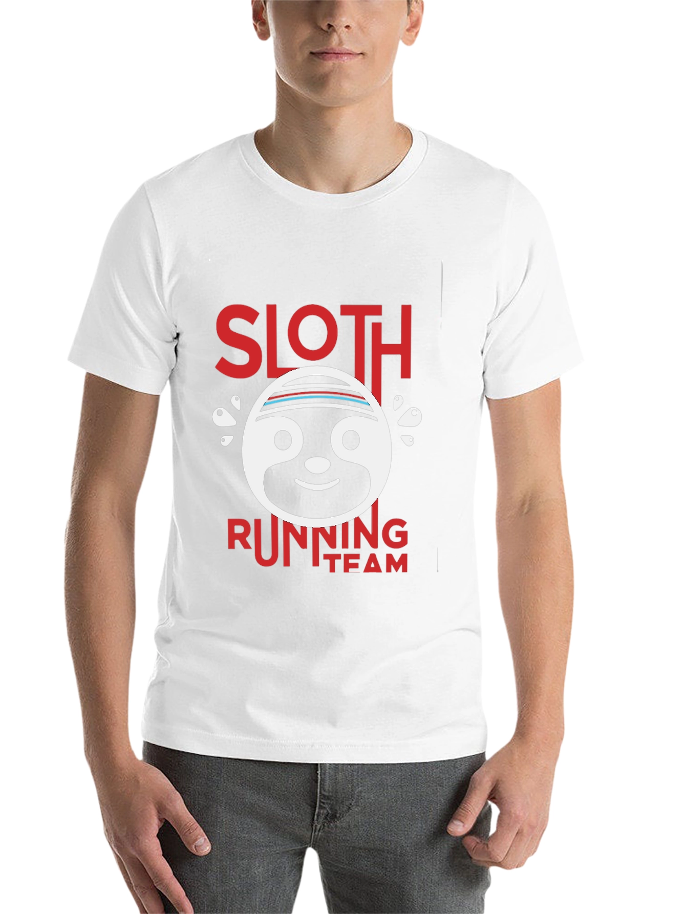 Black Sloth Running Team Graphic T-Shirt view 14