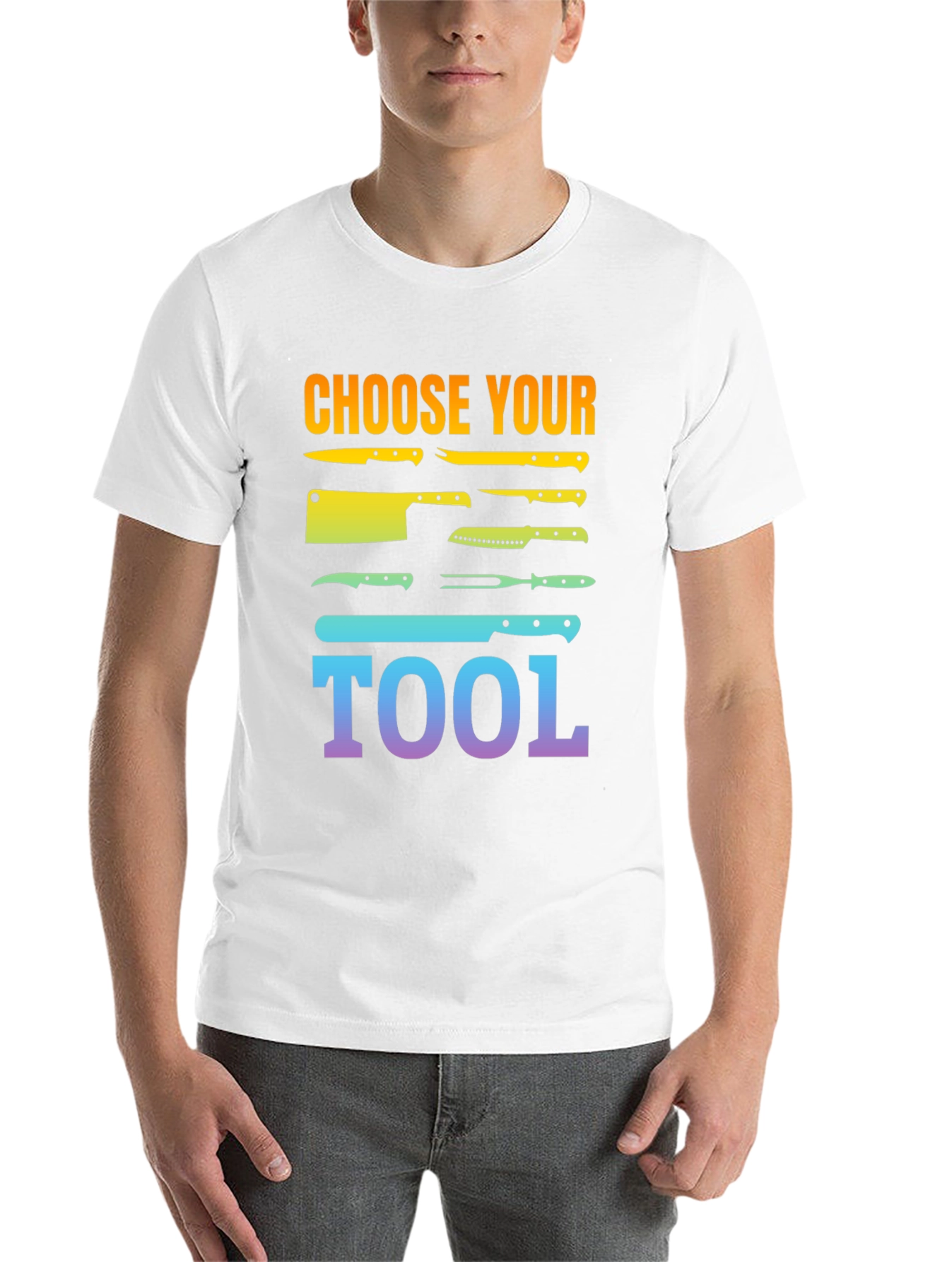 Black Choose Your Tool Knife T-Shirt - Culinary Chef Gift view 14