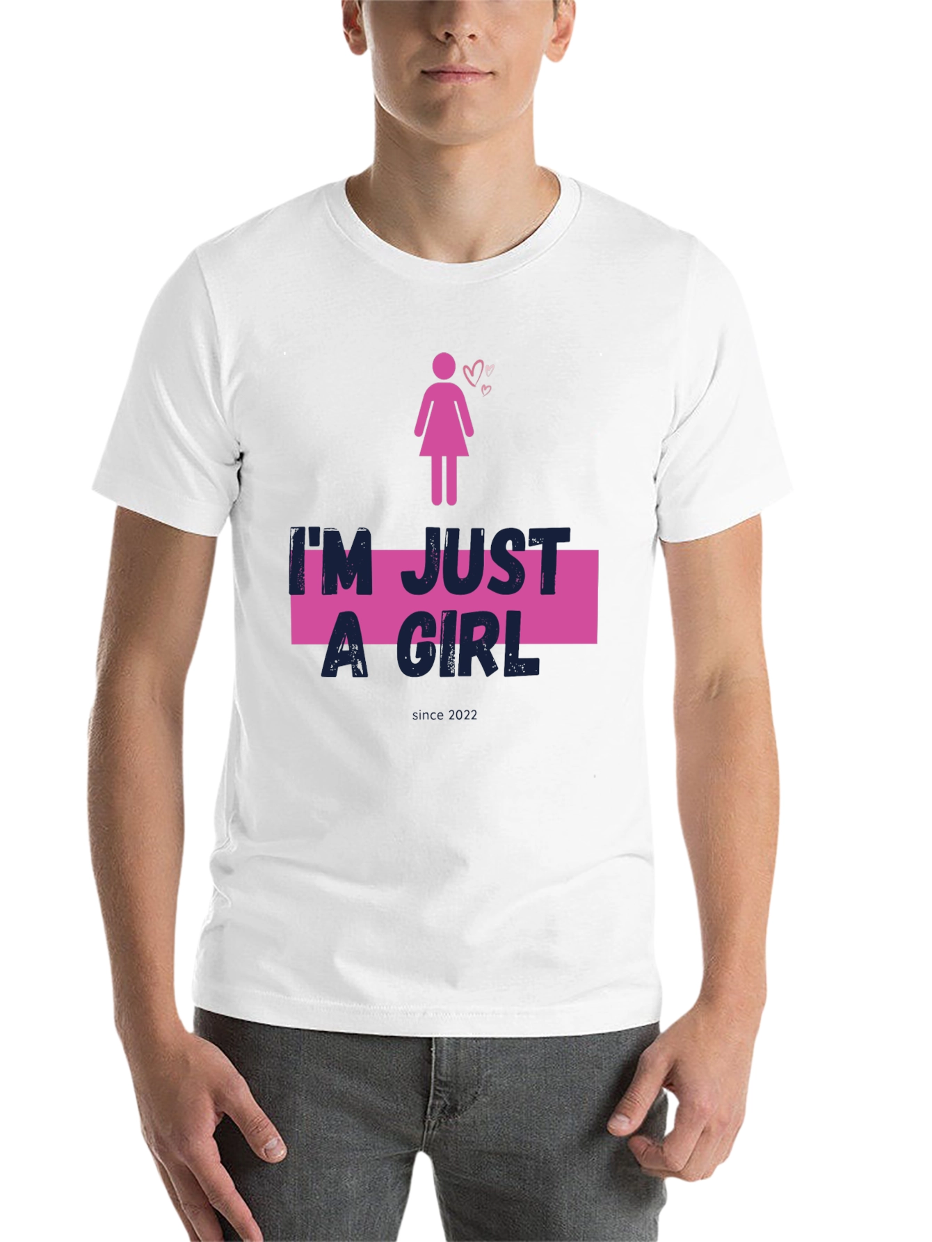 Black I'm Just A Girl Black Tee view 14
