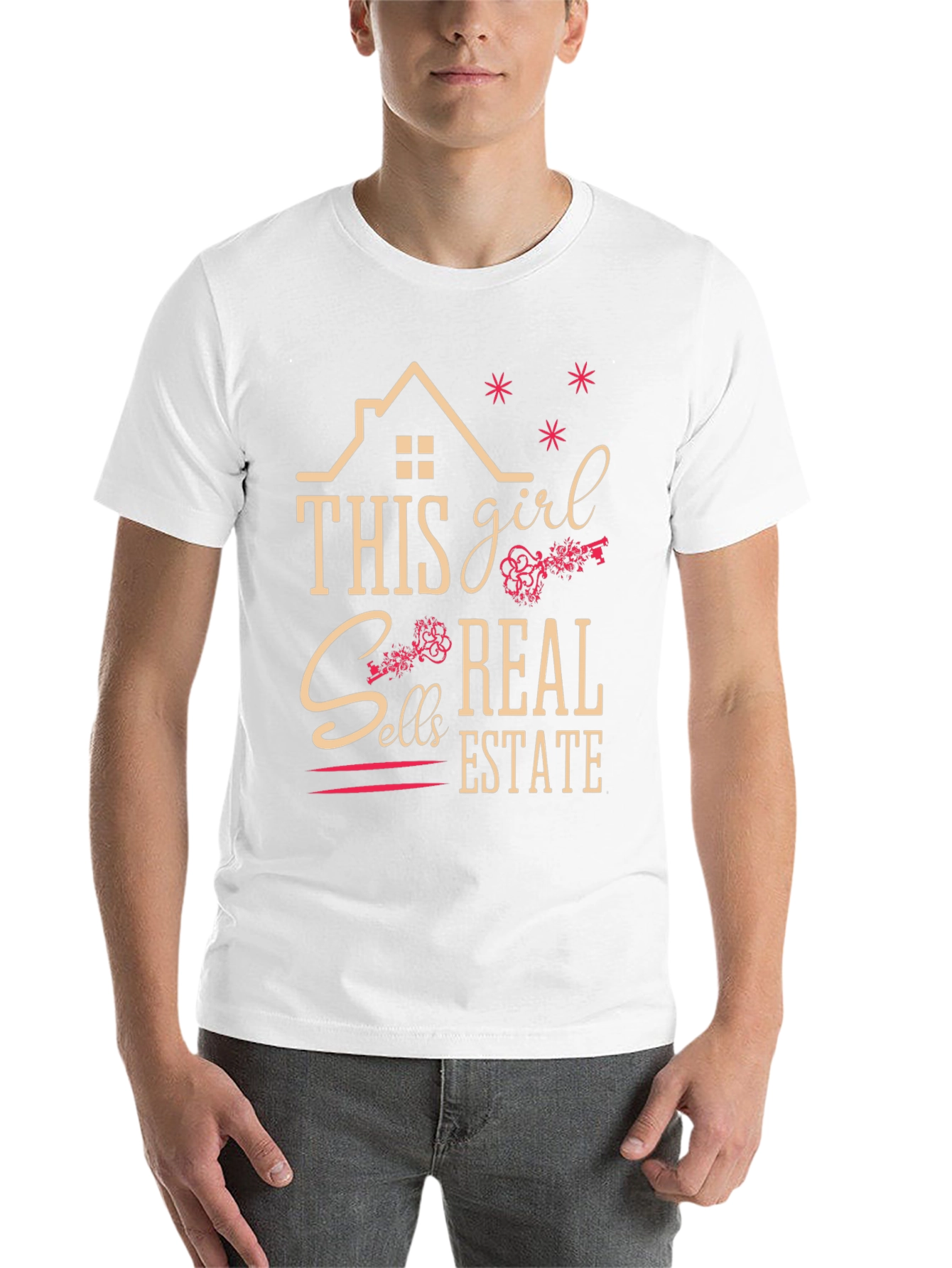 Black This Girl Sells Real Estate T-Shirt view 14