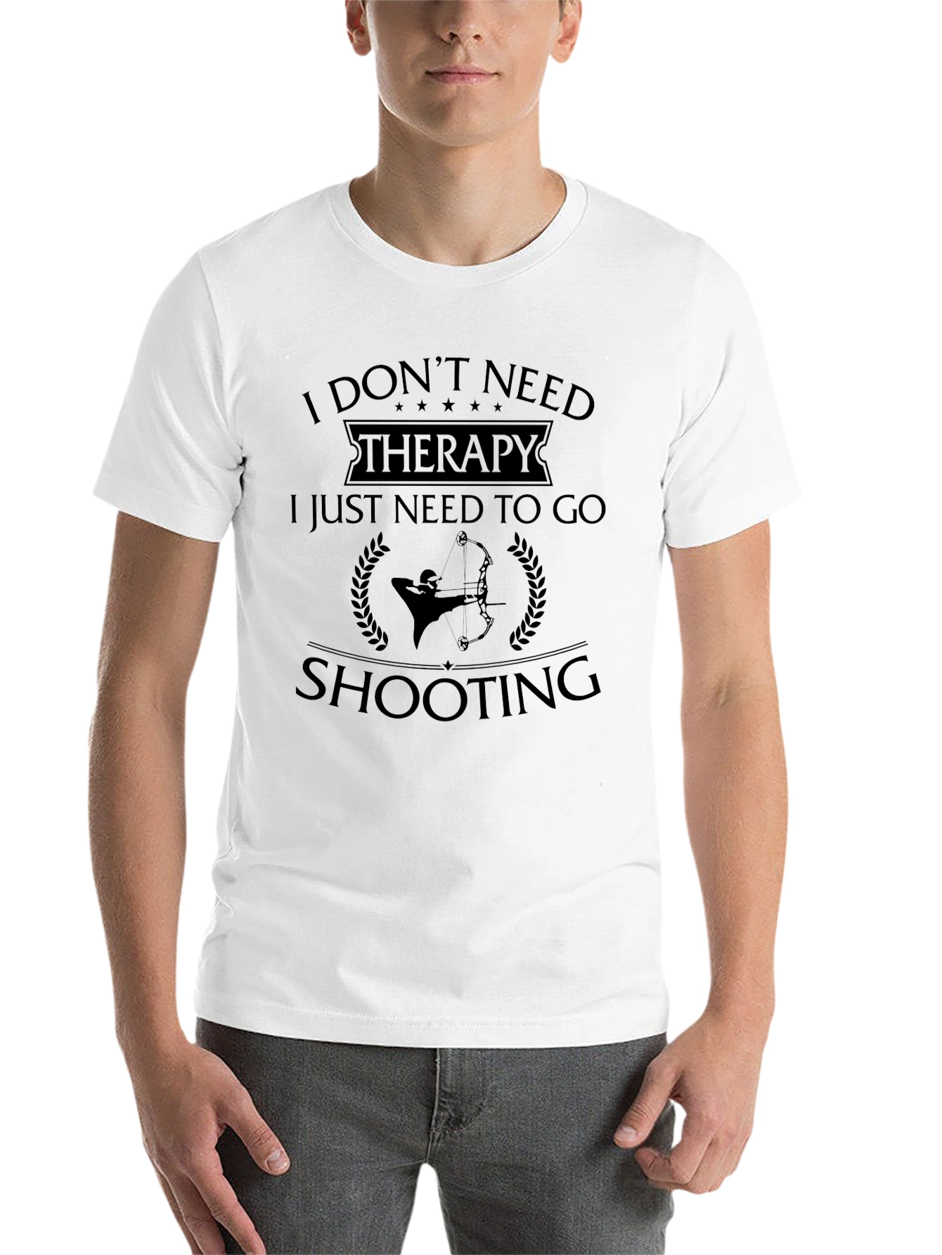 Black Shooting Therapy T-Shirt - Archery Gift view 14