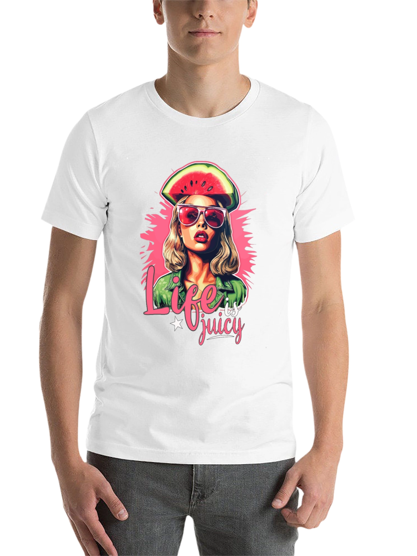 Black Life is Juicy Watermelon Graphic Tee view 14