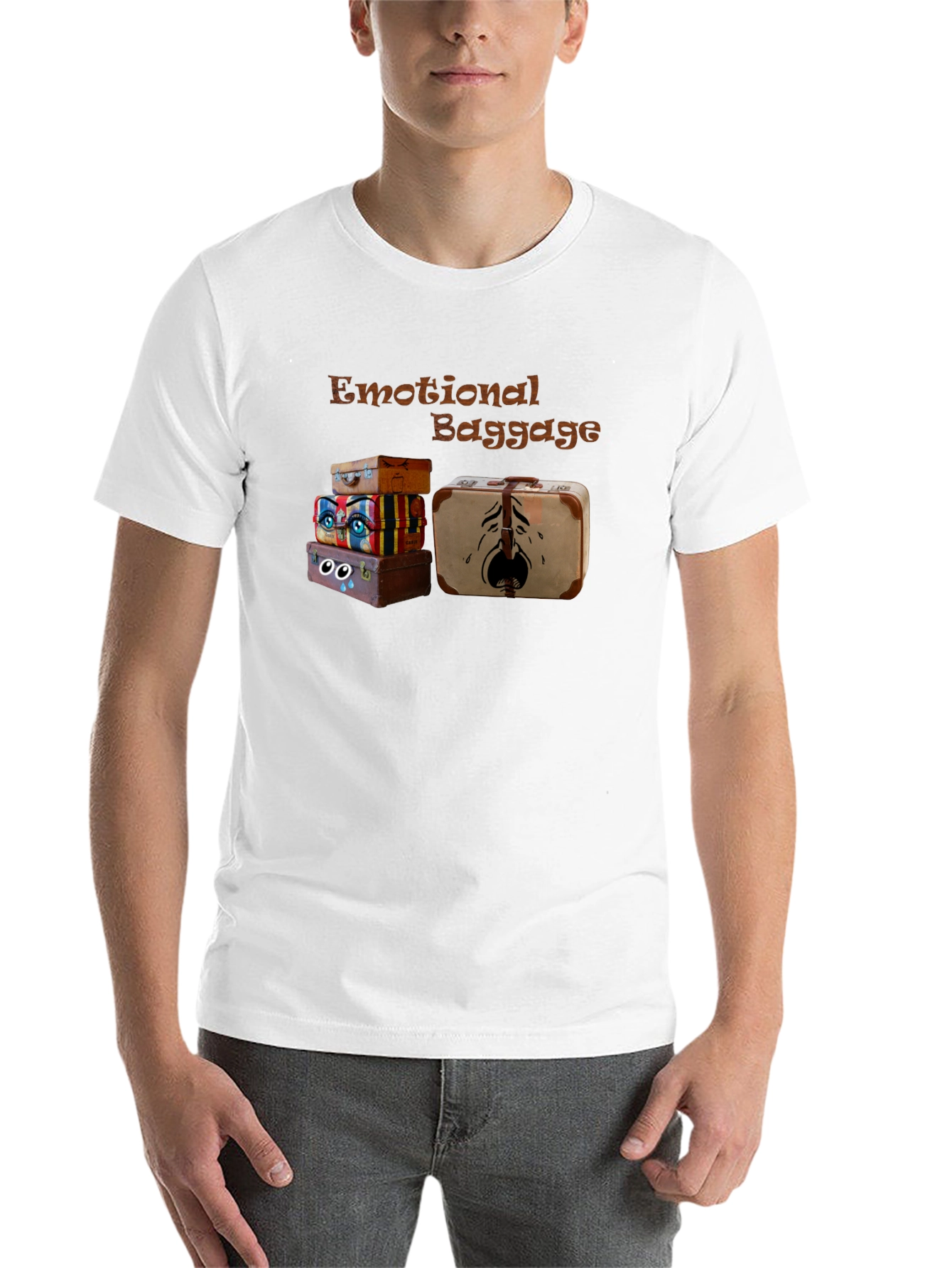 Emotional Baggage Graphic Tee - Unique Design - 14