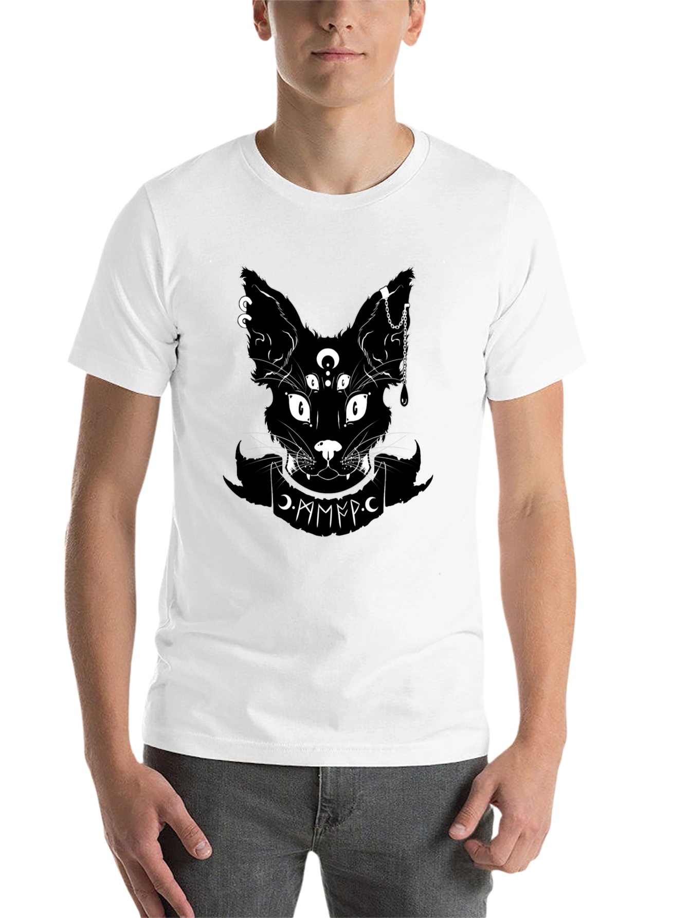 Occult Cat Graphic Tee - 14
