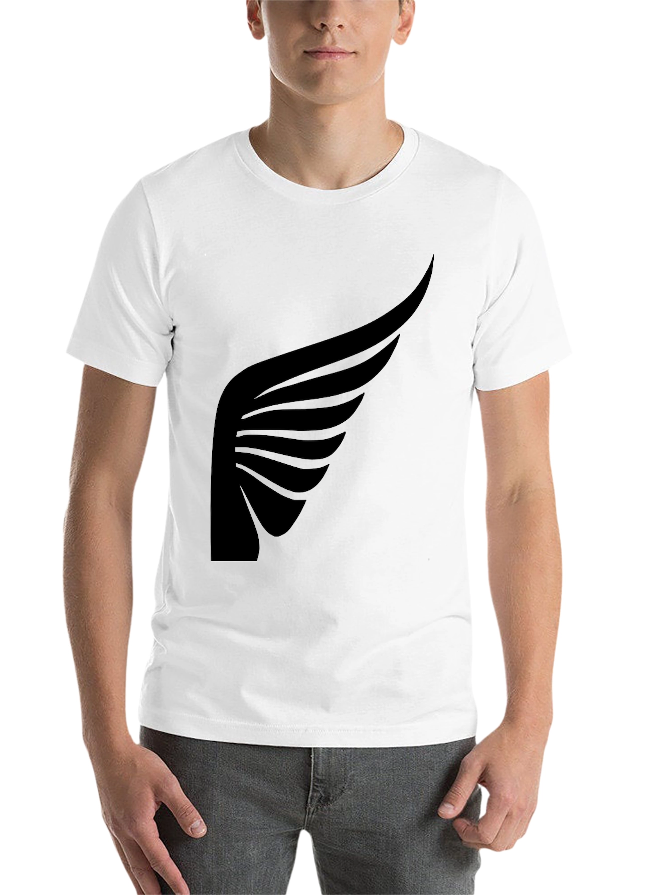 Black Black Wing Graphic Tee - Stylish Men's T-Shirt view 14