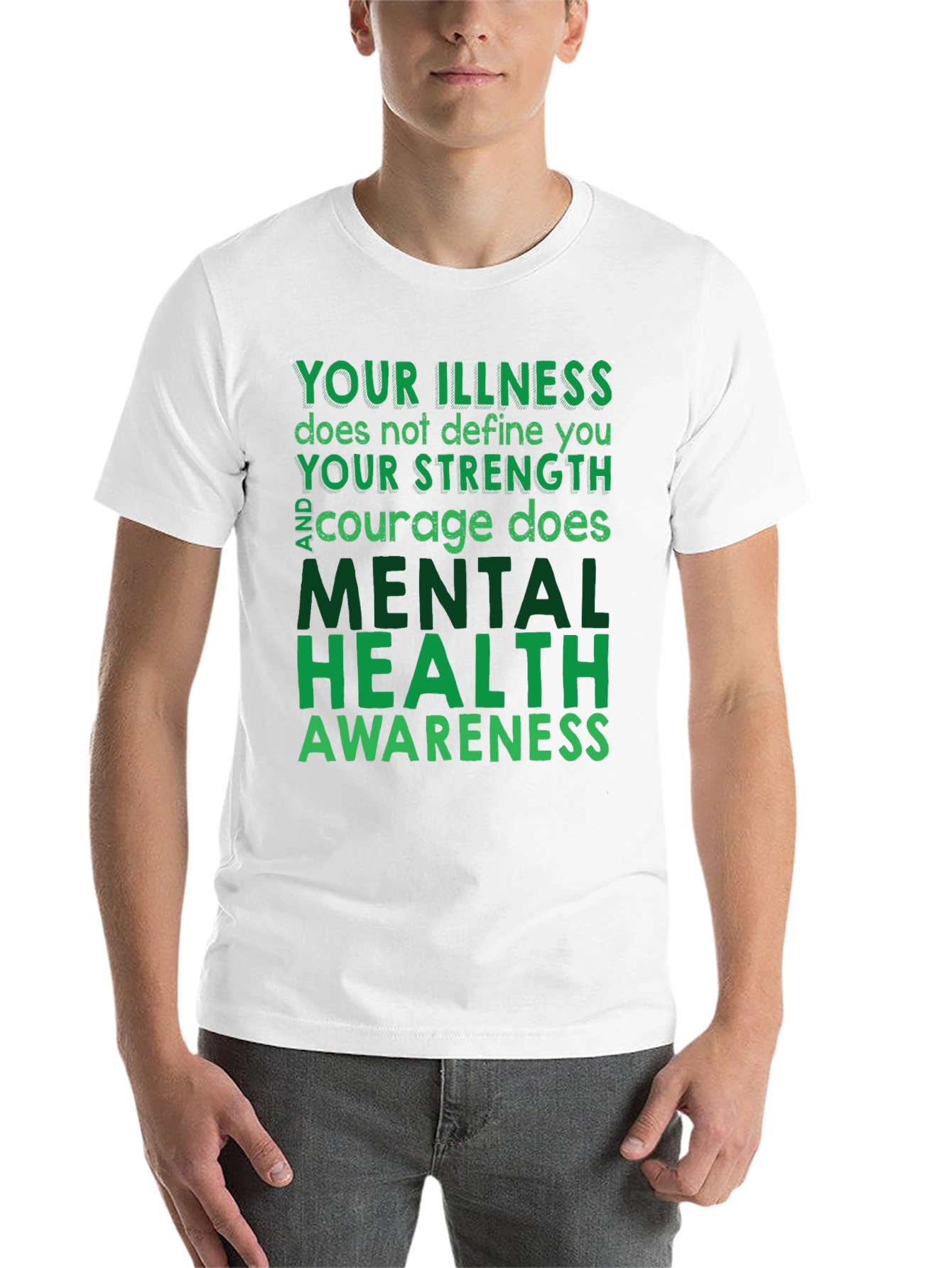Black Mental Health Awareness T-Shirt - Inspirational Tee view 14