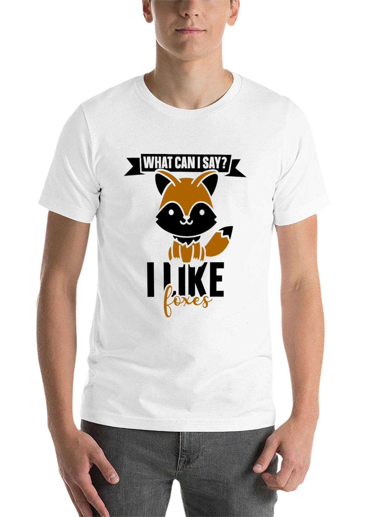 Black I Like Foxes T-Shirt - Graphic Tee for Animal Lovers view 14