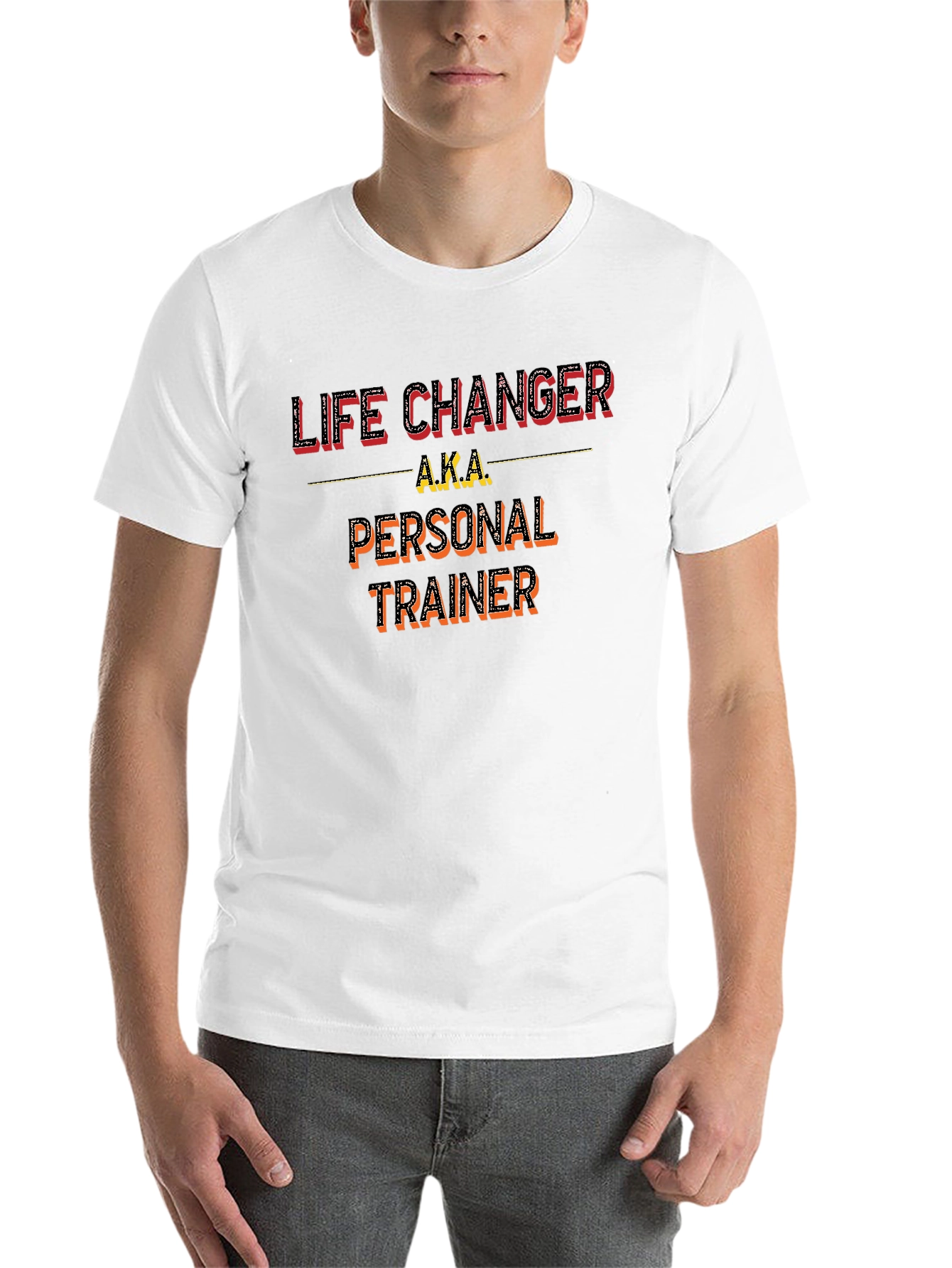 Black Life Changer Personal Trainer T-Shirt view 14