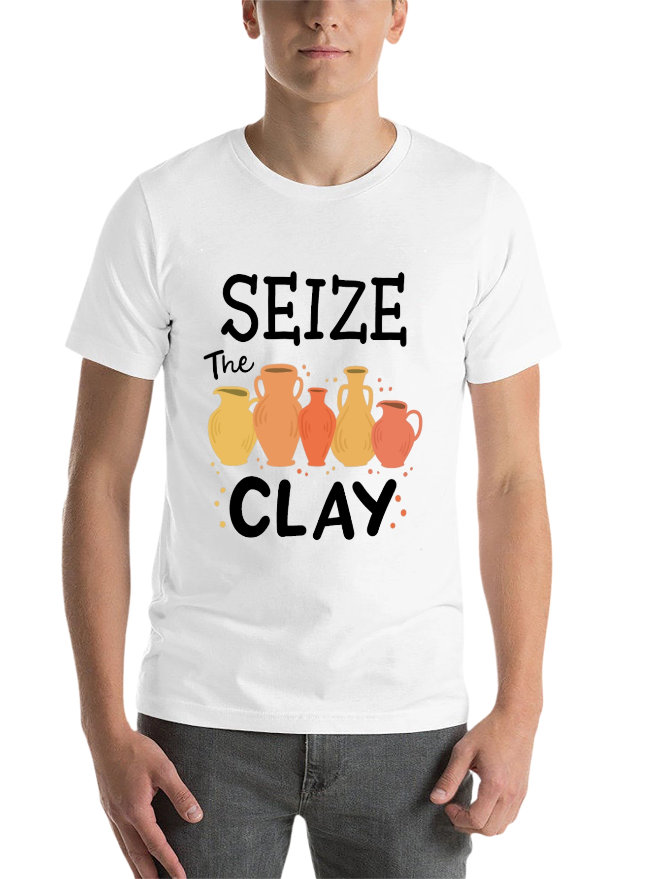 Black Seize The Clay Pottery T-Shirt view 14