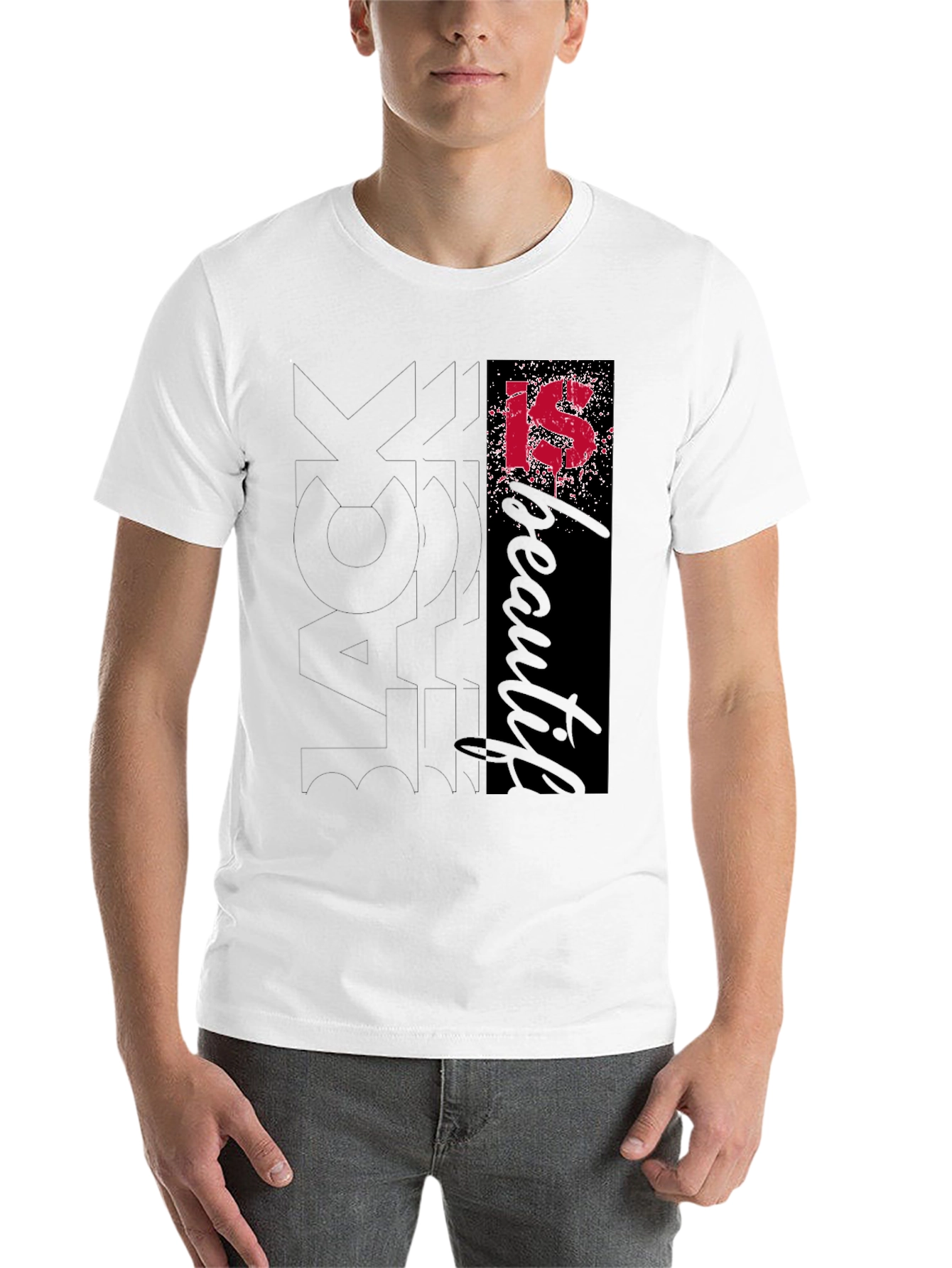 Black Most Beautiful IS T-Shirt view 14