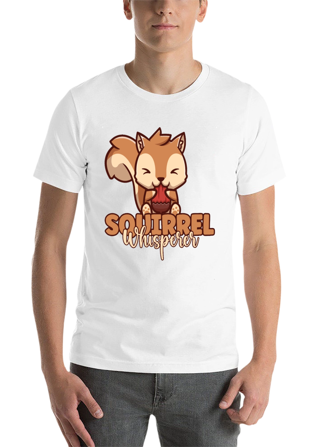 Black Squirrel Whisperer Graphic T-Shirt view 14