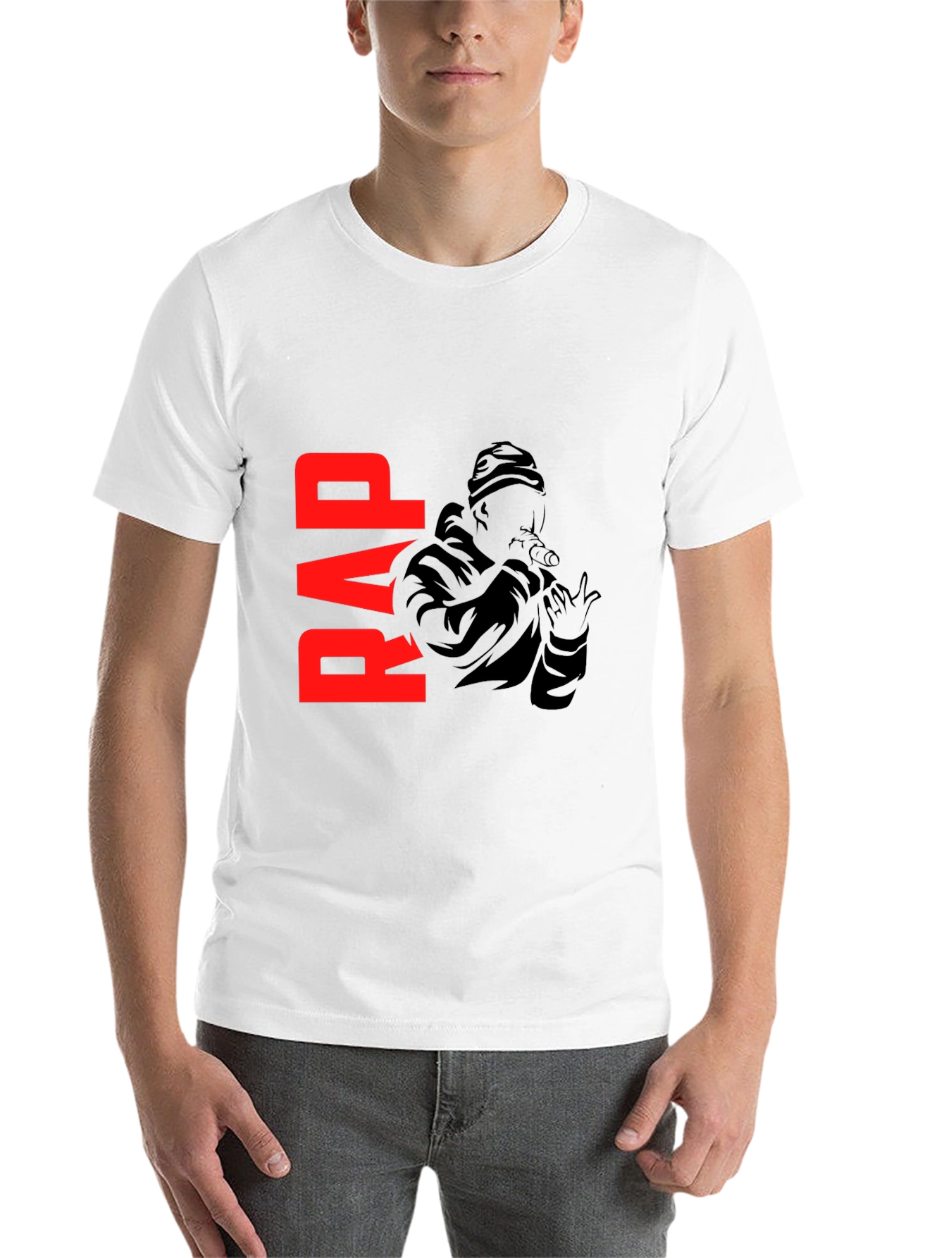 Black Rap Graphic Black T-Shirt view 14