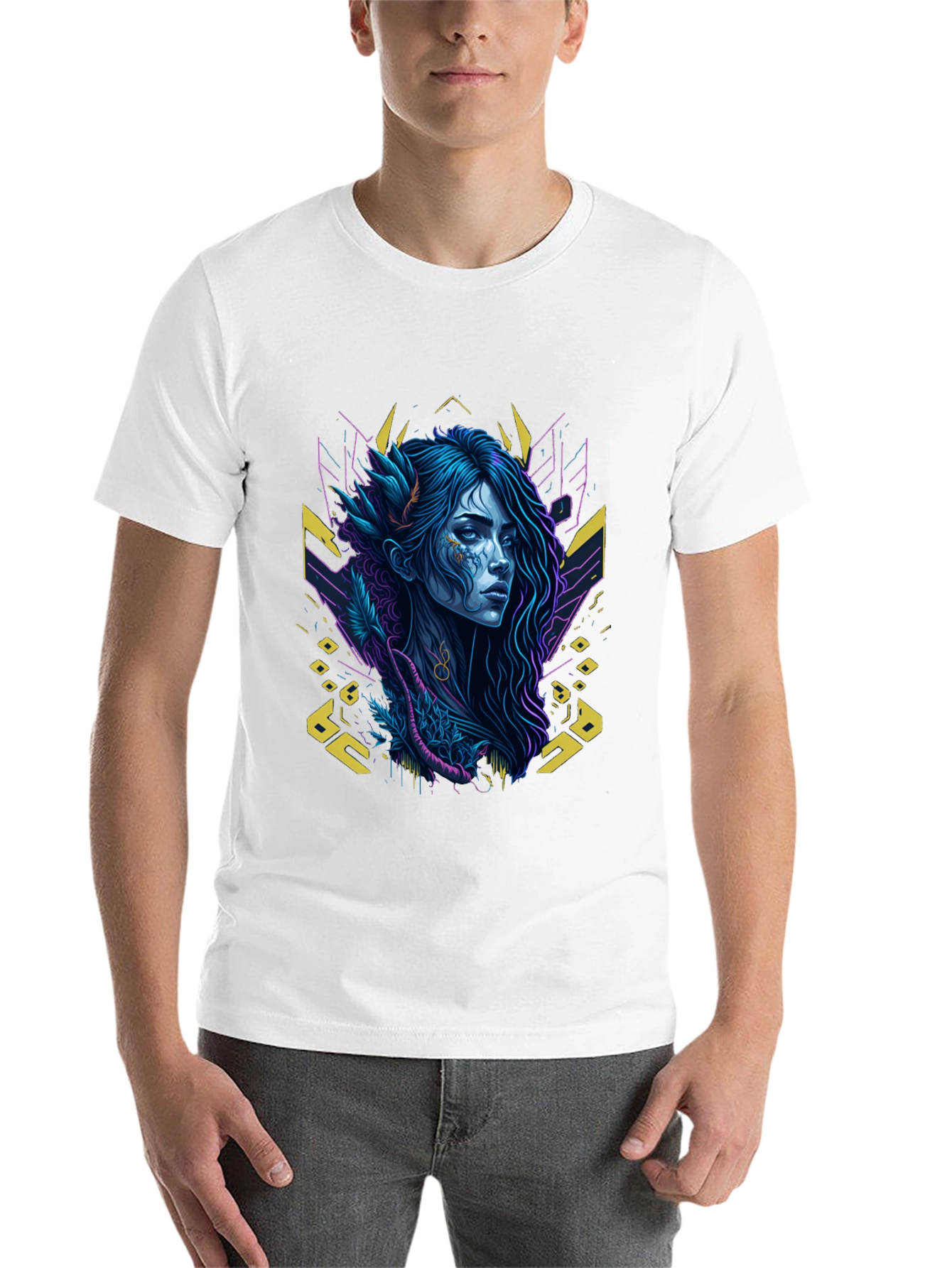 Black Mystic Woman Graphic Black T-Shirt view 14