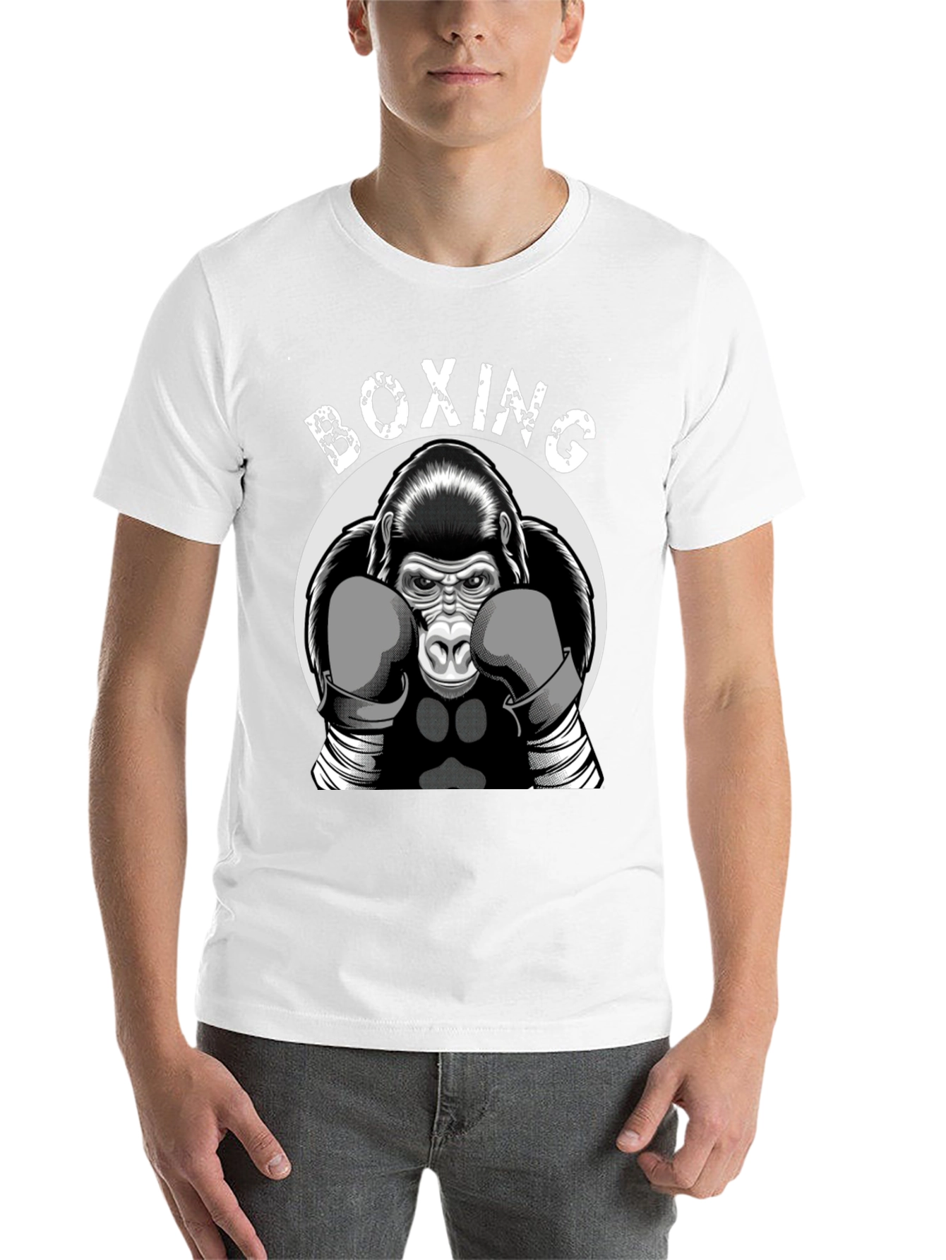 Black Boxing Gorilla Graphic Tee view 14