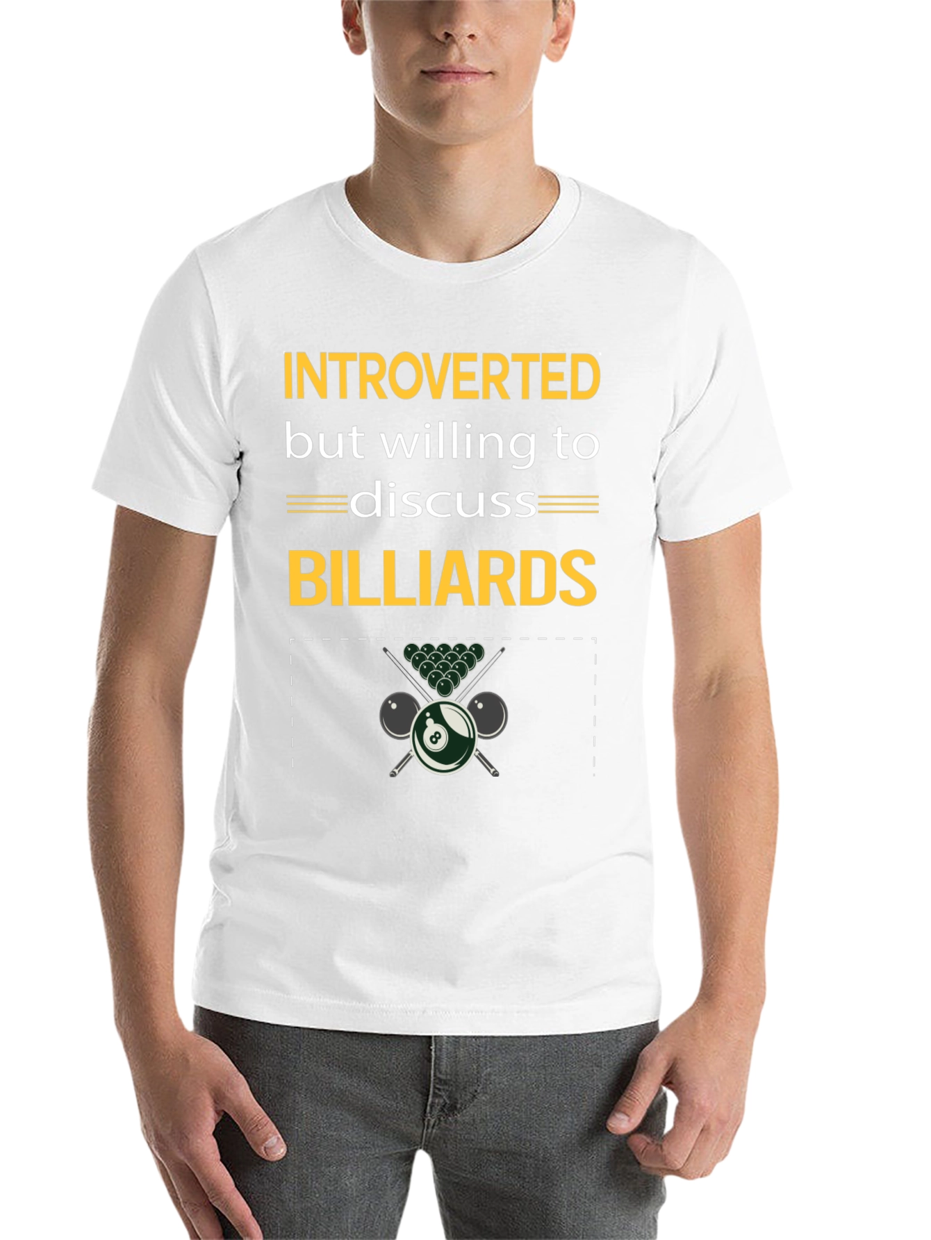 Black Introverted Billiards T-Shirt view 14
