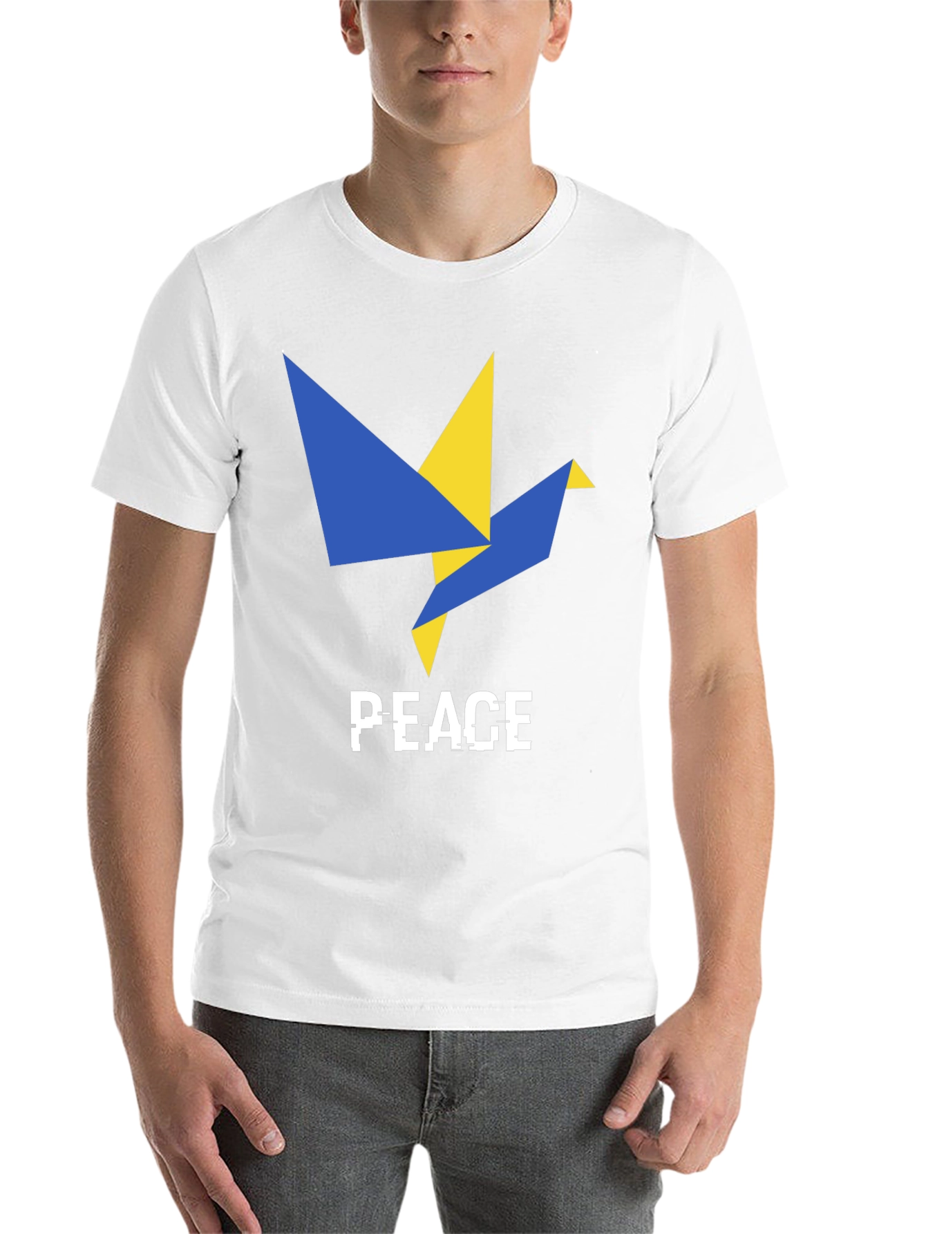 Black Peace Dove Graphic T-Shirt - Ukraine Support view 14