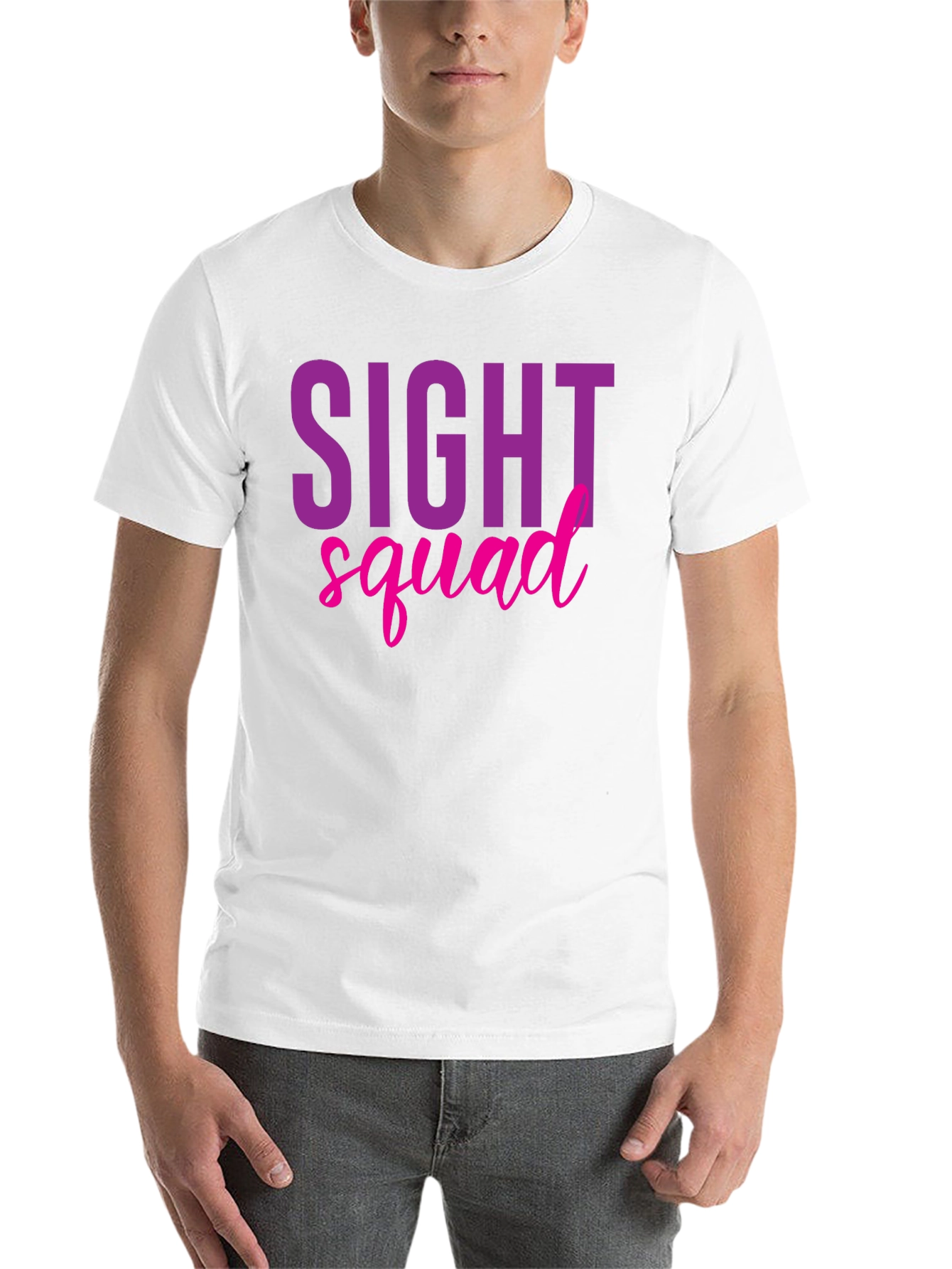 Black Sight Squad T-Shirt, Funny Eye Doctor Optometrist Tee view 14