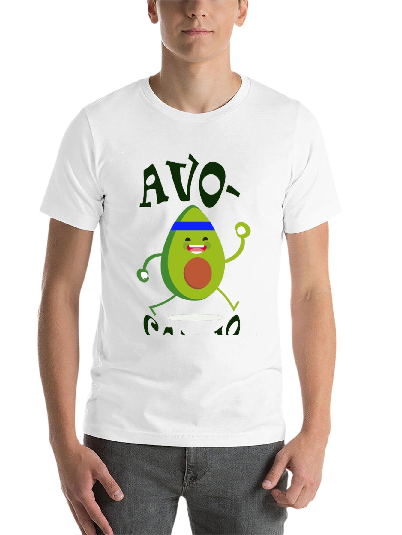 Black Avo-Cardio T-Shirt - Workout Avocado Graphic Tee view 14