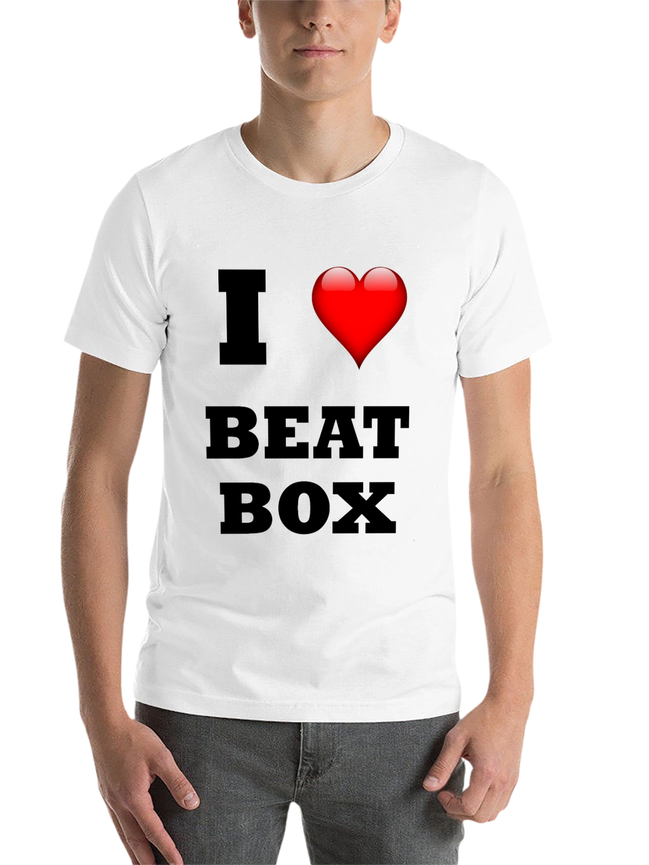 Black I Heart Beat Box Graphic Tee - Stylish Music Lover T-Shirt view 14