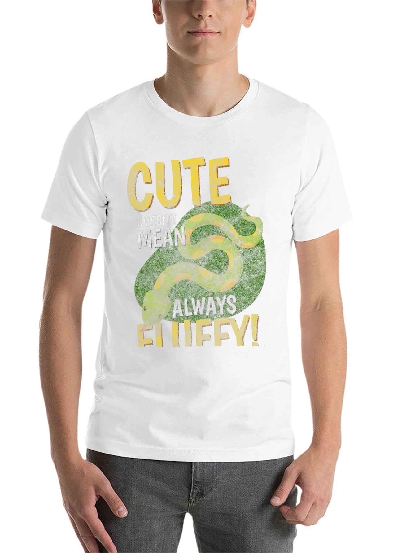 Black Cute But Deadly Snake Graphic T-Shirt view 14