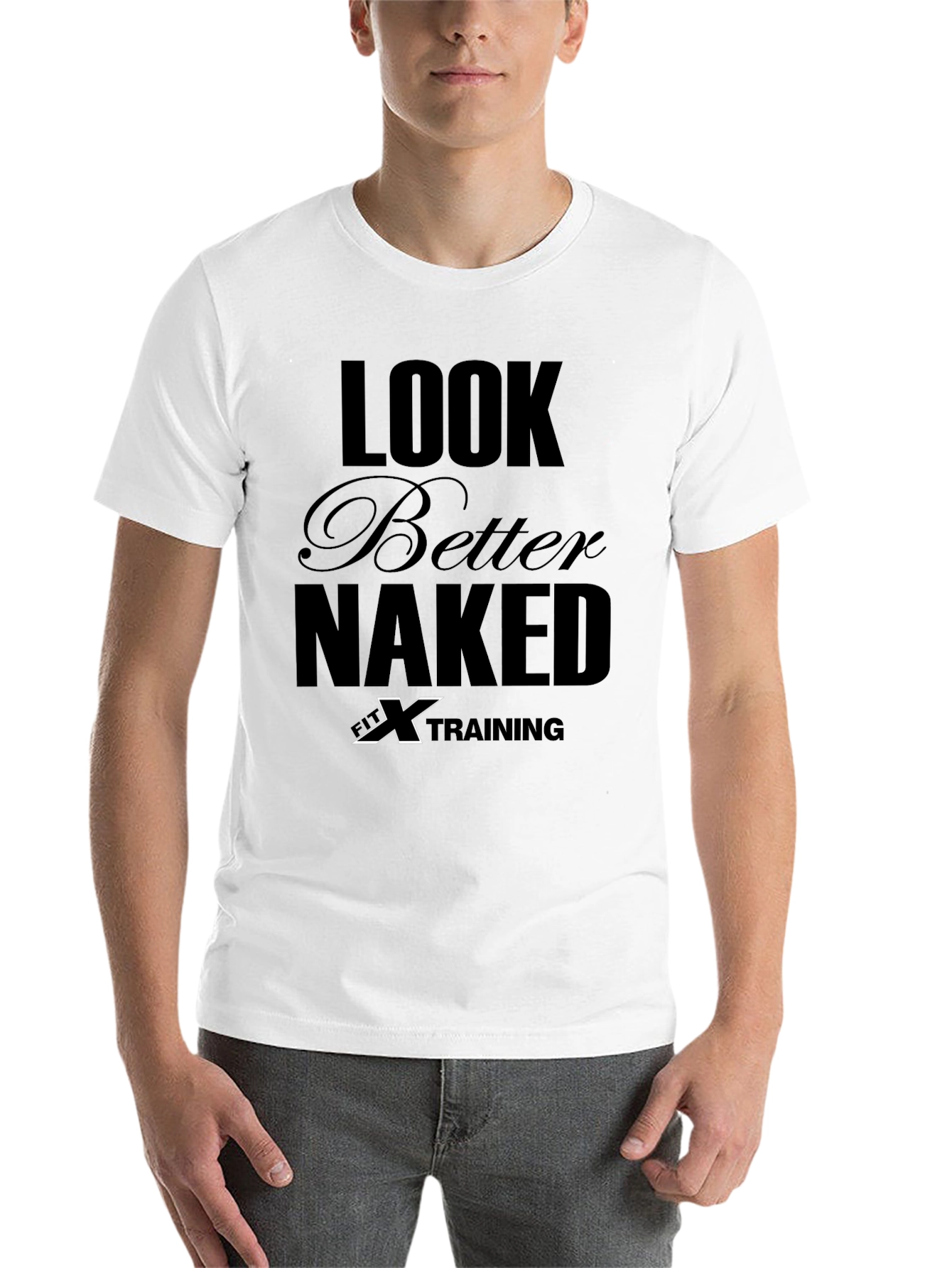 Black Look Better Naked T-Shirt - Fitness Training view 14