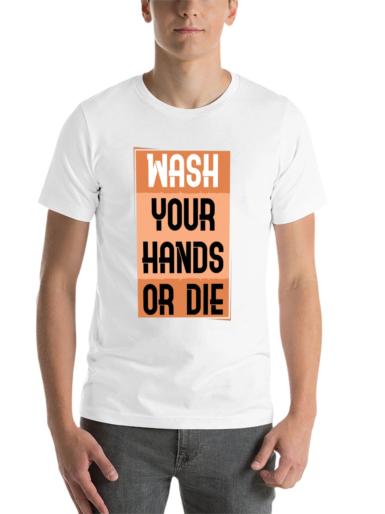Black Wash Your Hands T-Shirt - Funny Quarantine Tee view 14