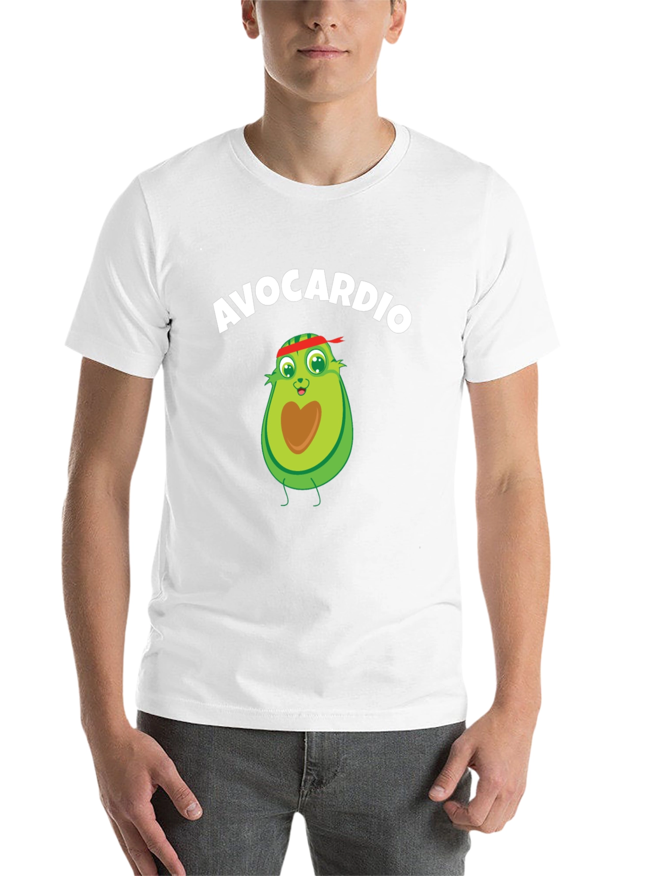 Black Avocardio Workout T-Shirt - Funny Avocado Gym Tee view 14