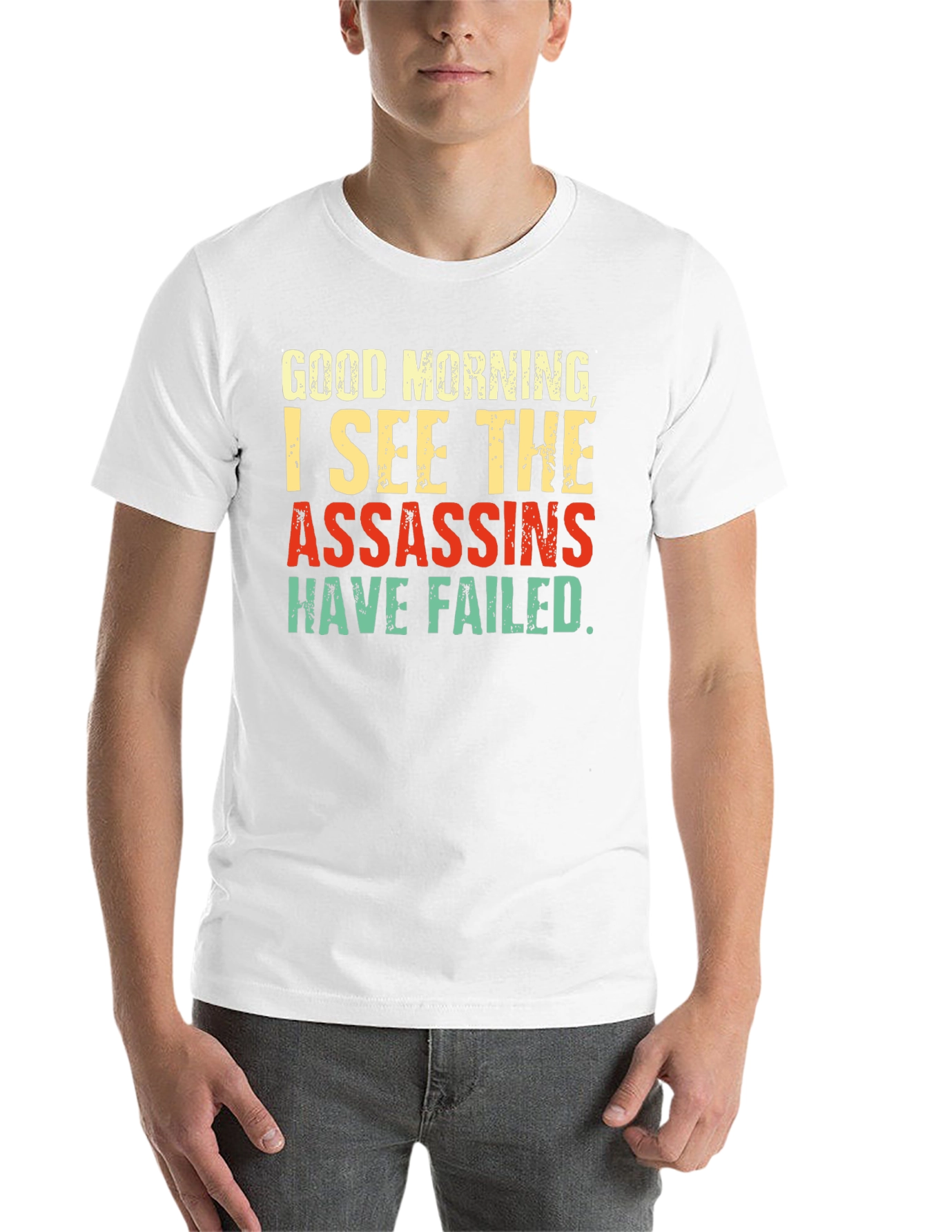 Black Funny Assassins Failed Graphic Tee view 14