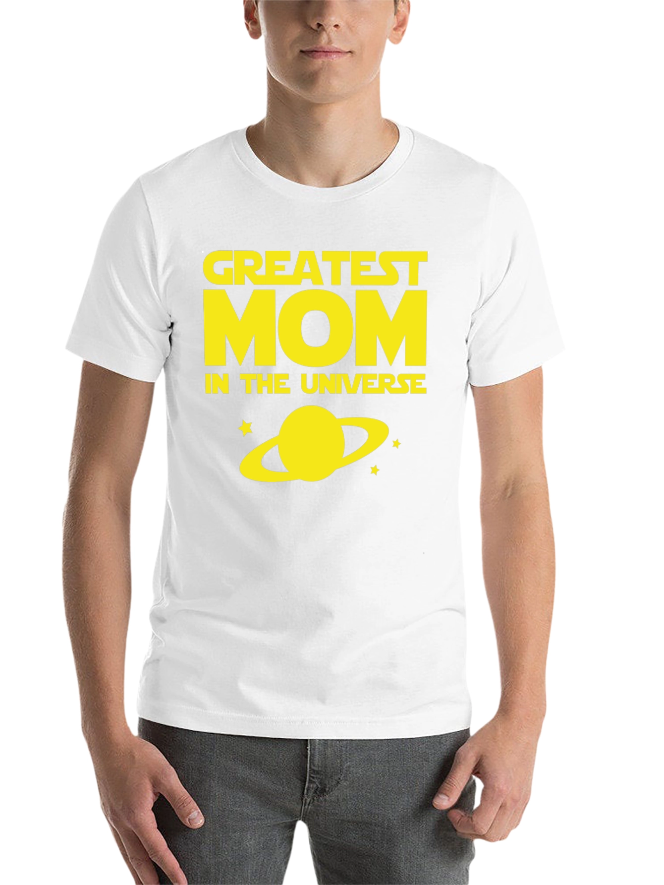 Black Greatest Mom In The Universe Black T-Shirt view 14