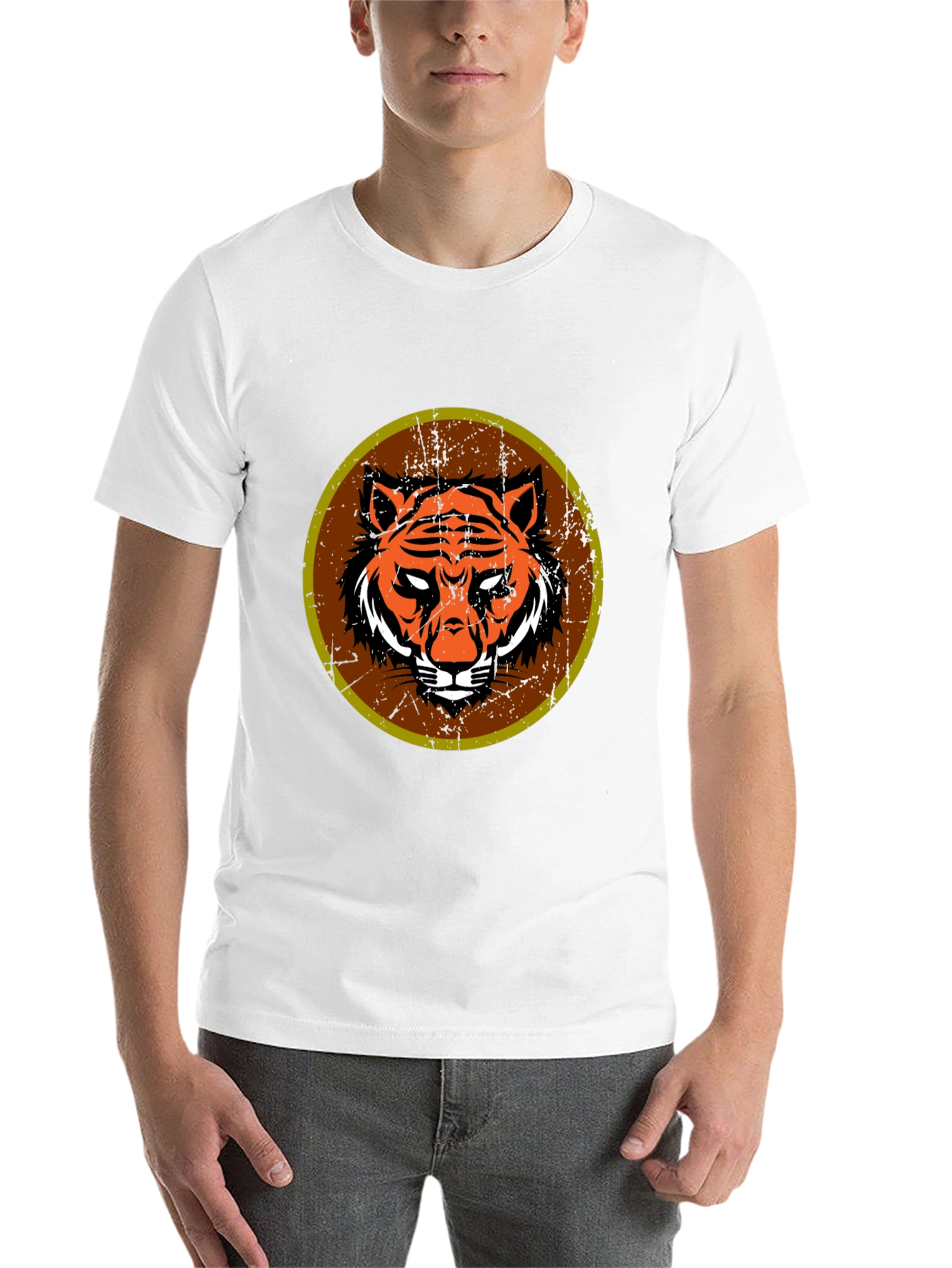 Black Tiger Graphic Tee - Men's Black T-Shirt view 14