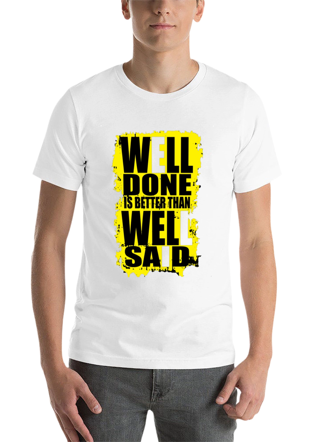 Black Well Done Is Better Than Well Said Graphic Tee view 14